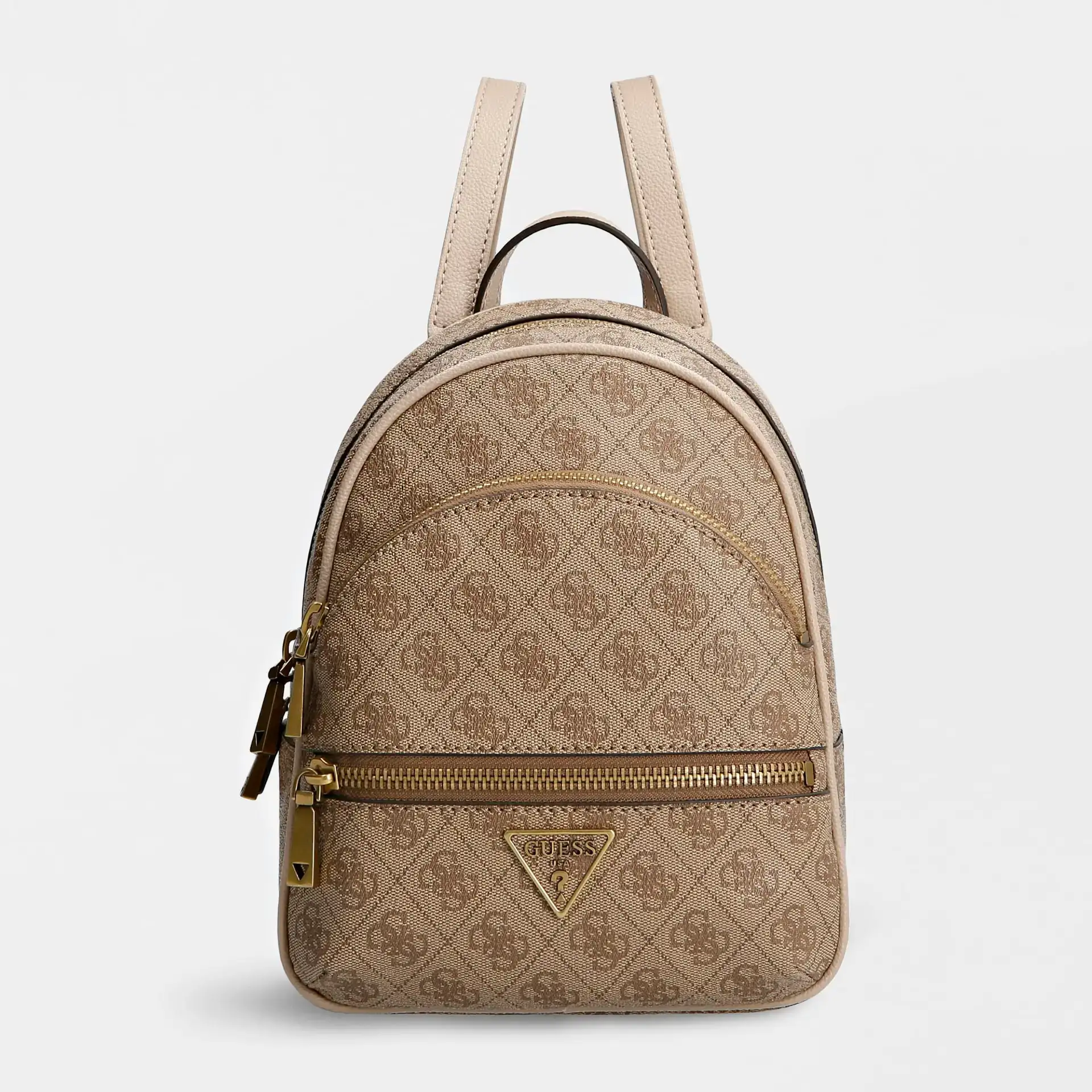 Guess Manhatten Backpack Latte Logo