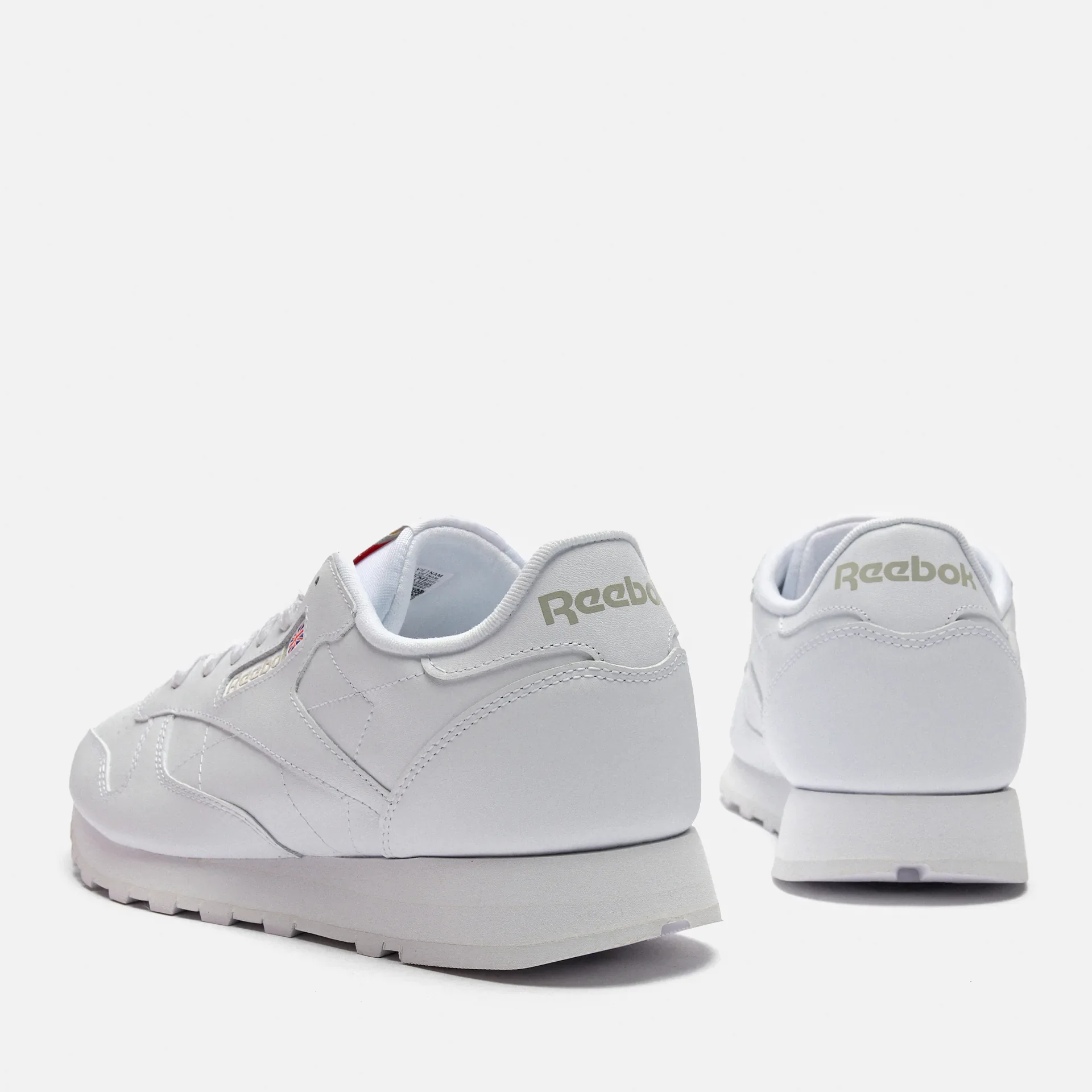 Reebok Classics Leather Sneaker Footwear White/Footwear White/Pure Grey 3