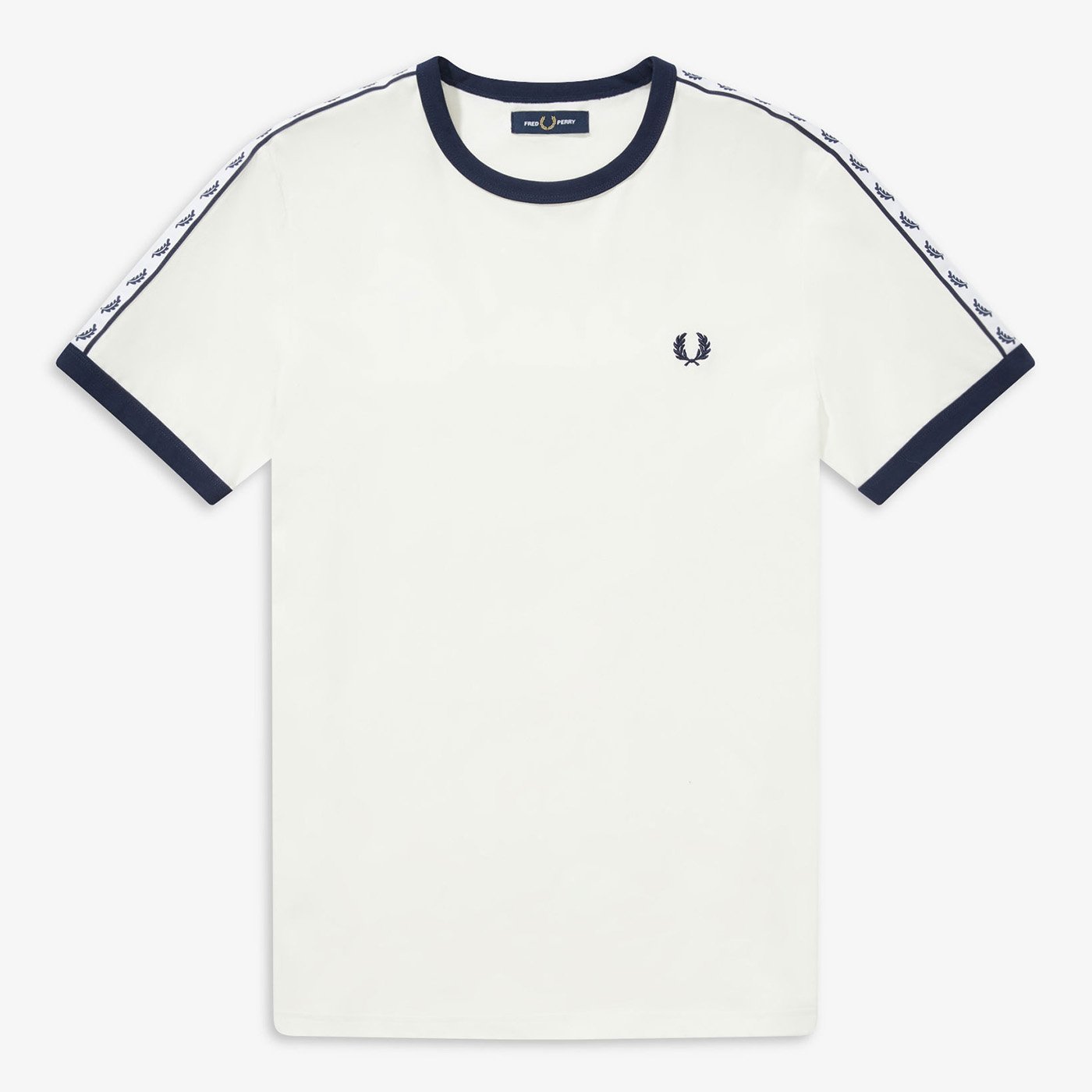 Fred Perry Taped Ringer T-Shirt Snow White