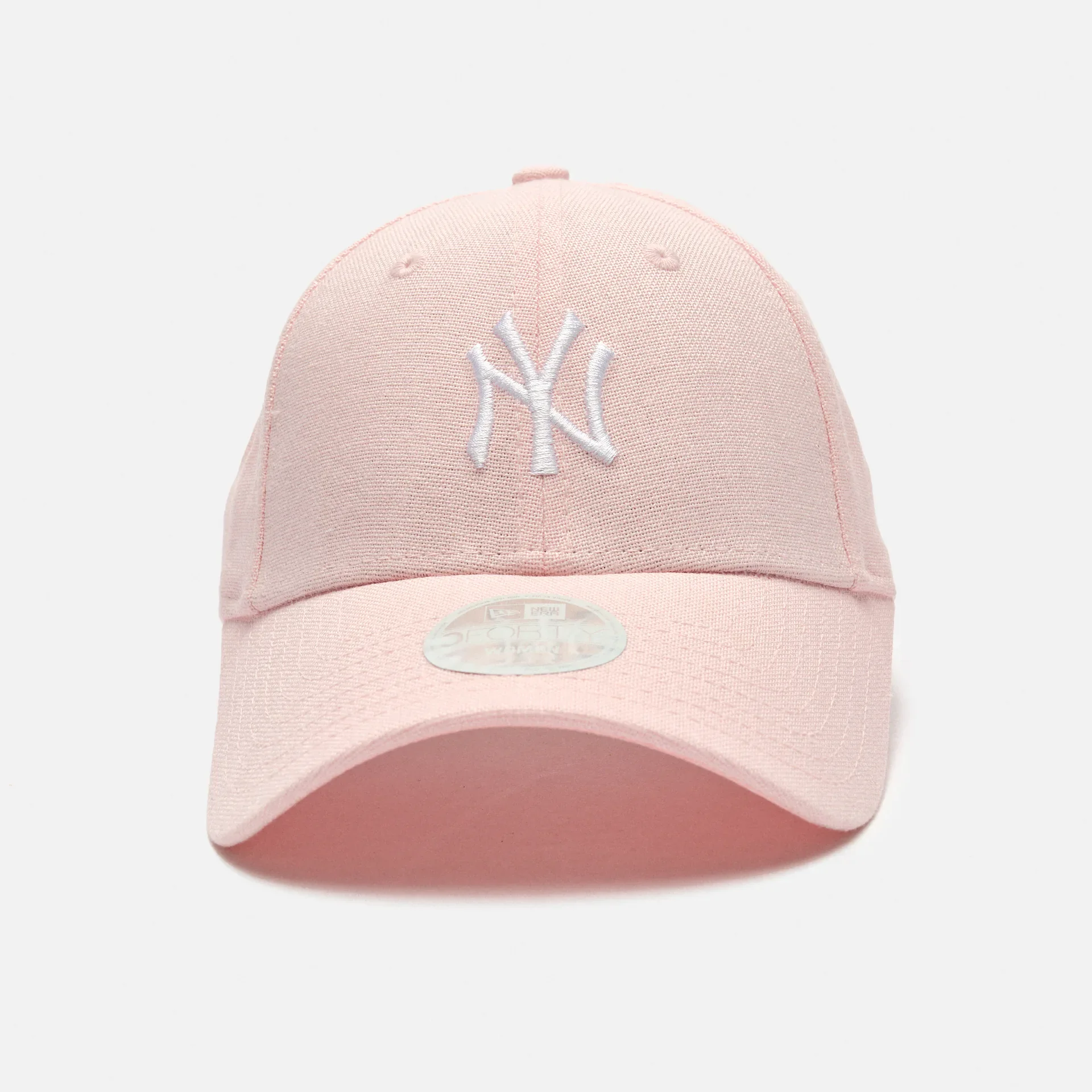 New Era NY Yankees Women Linen 9Forty Strapback Cap Pink