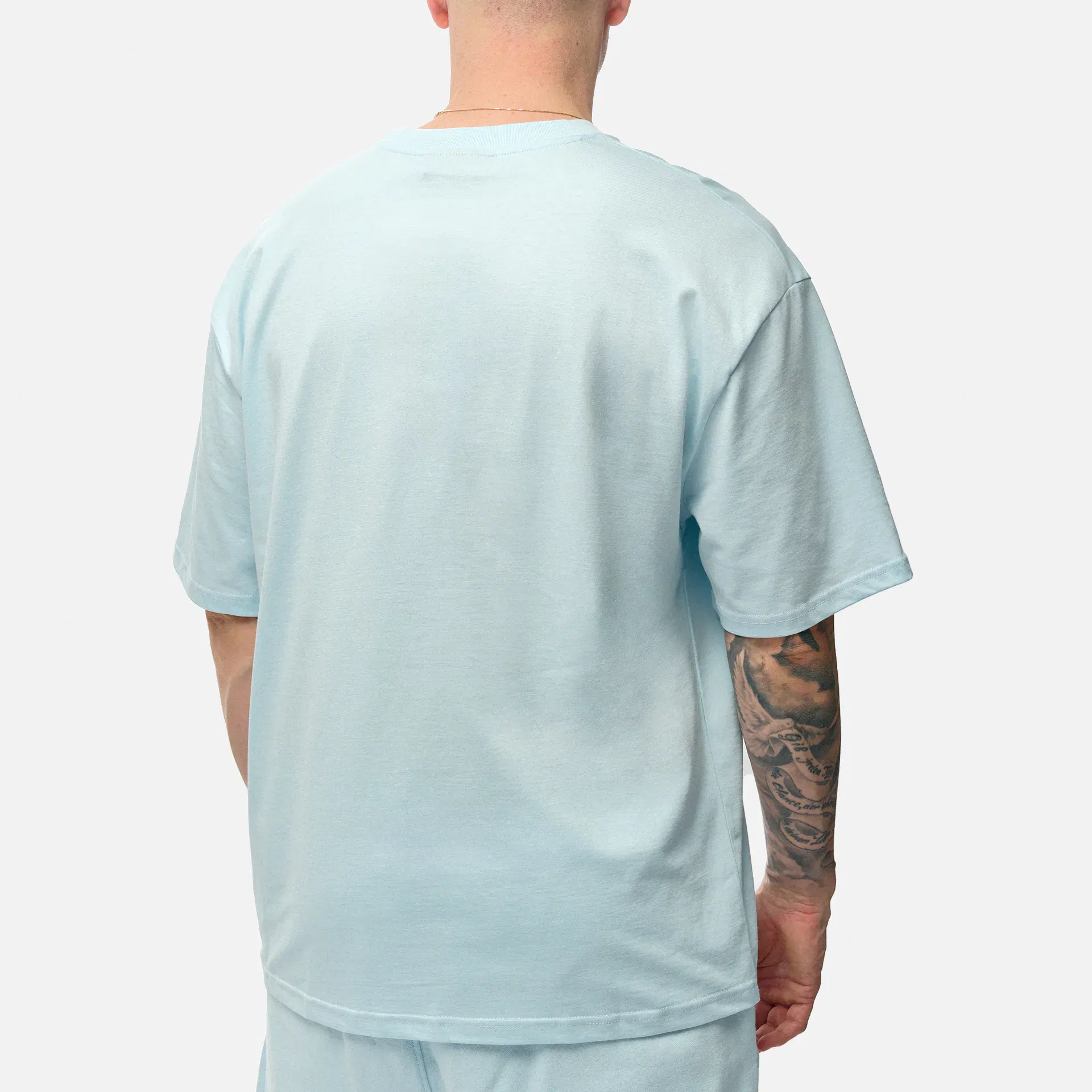 PEGADOR Logo Oversized T-Shirt Washed Baby Blue White Gum