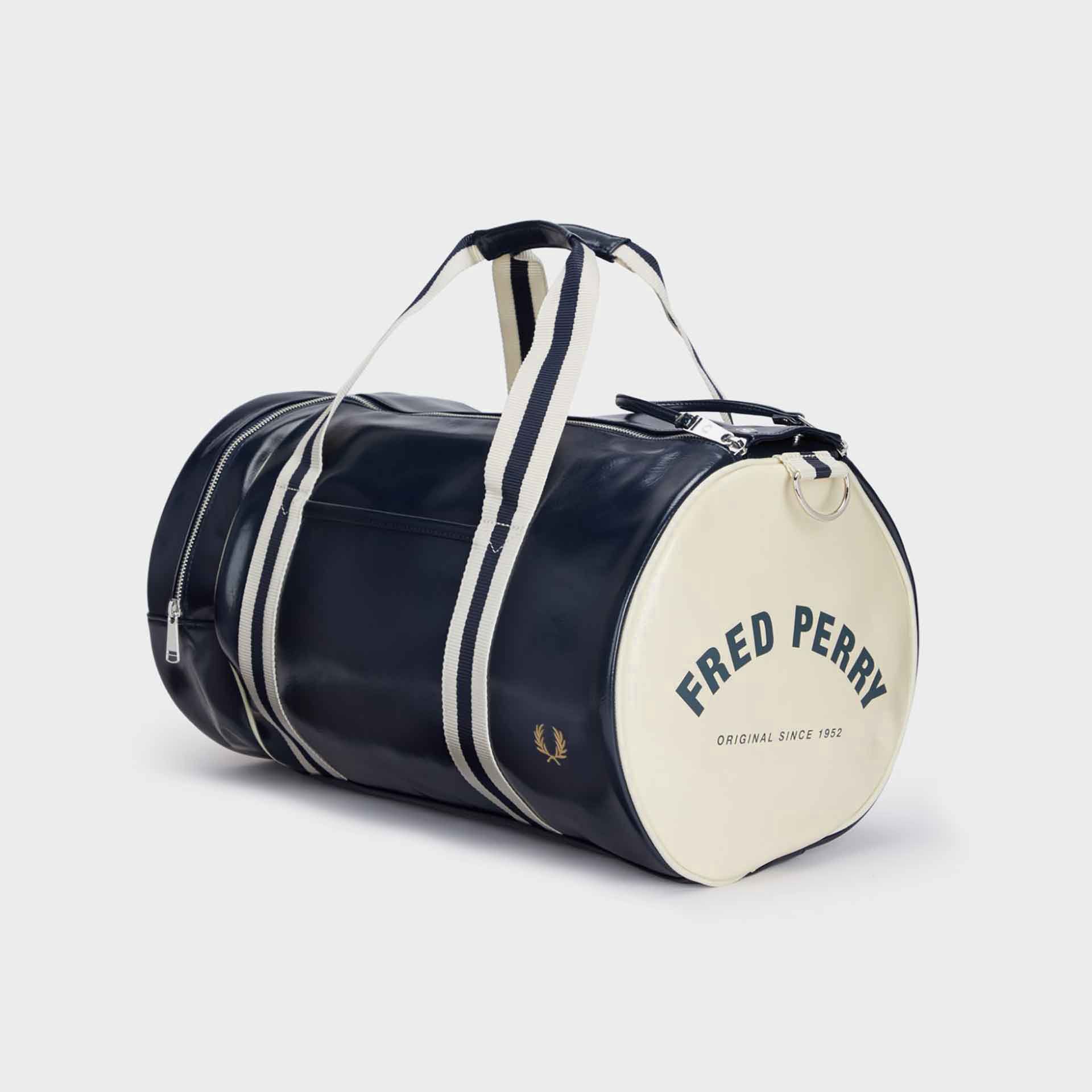 Fred Perry Classic Barrel Bag Navy/Ecru