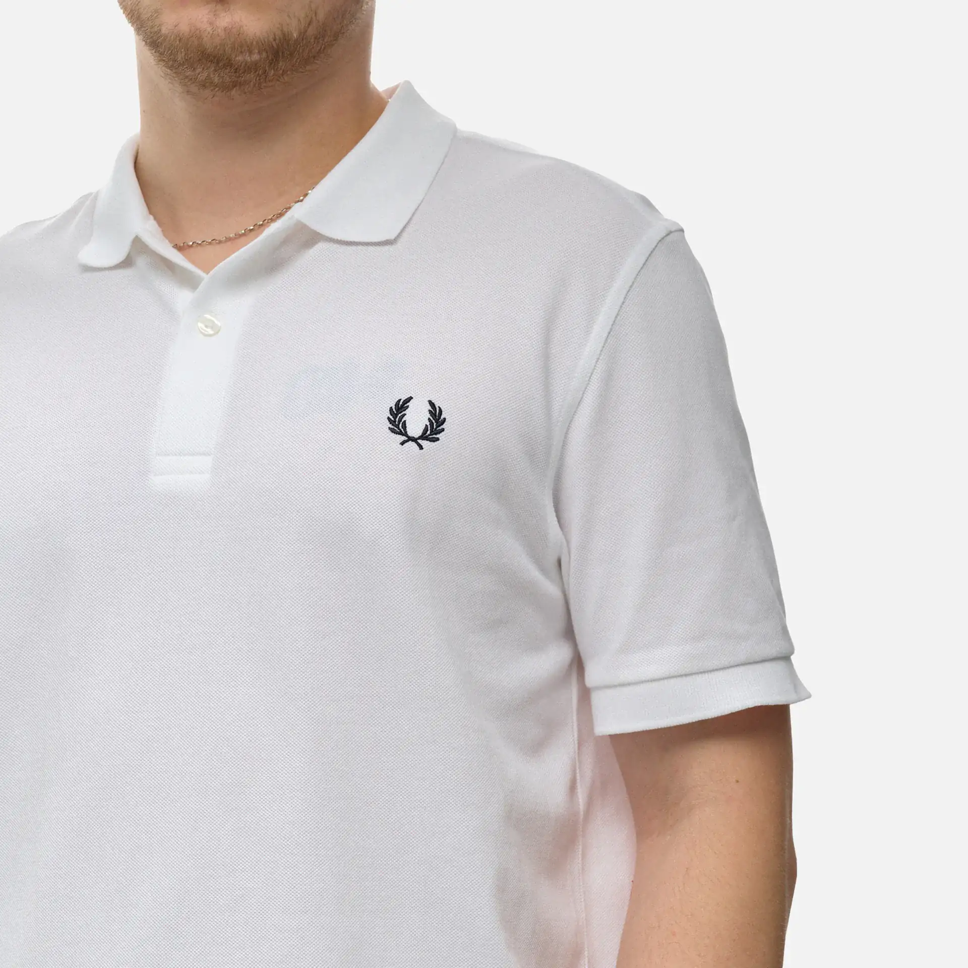 Fred Perry Plain Polo Shirt White