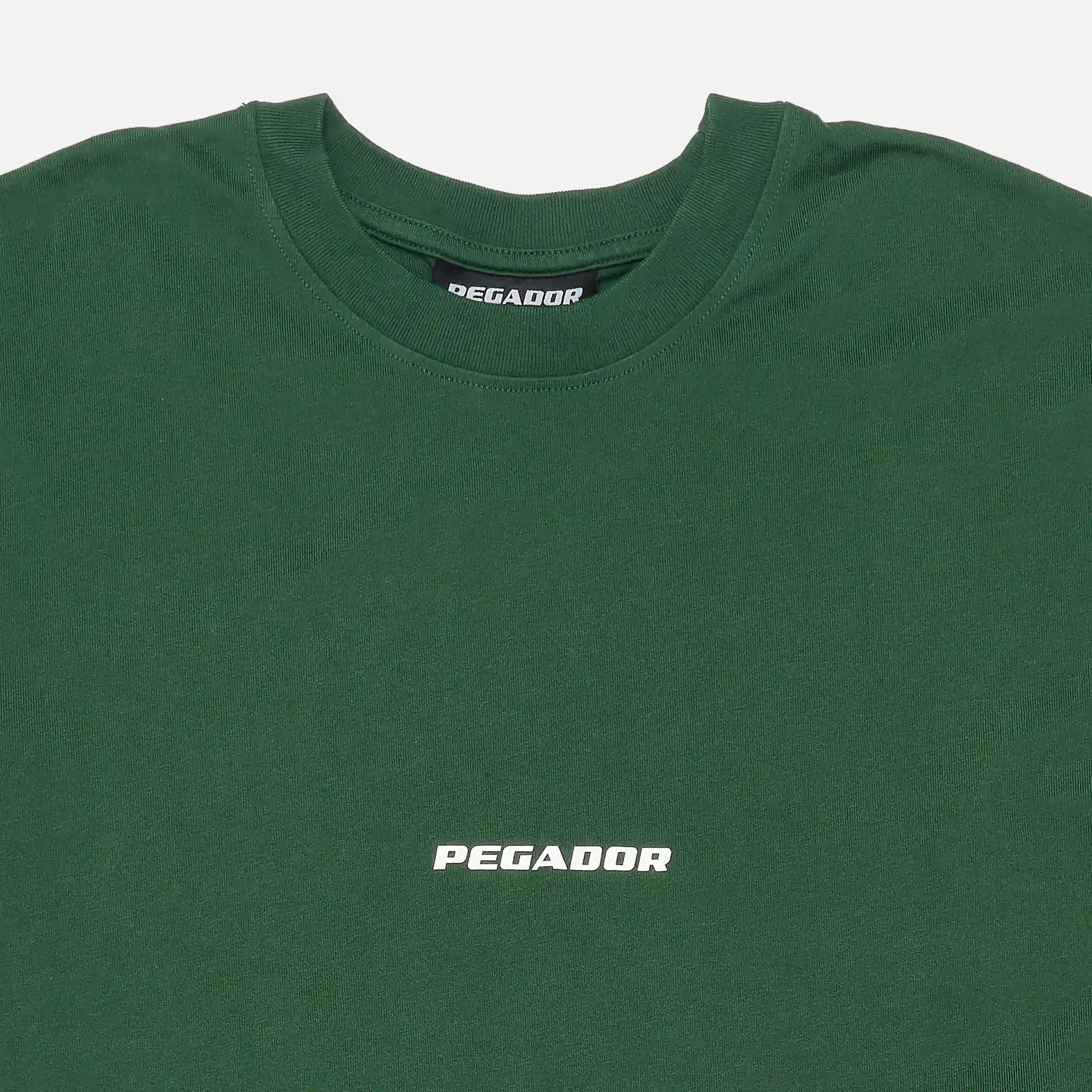 PEGADOR Colne Logo Oversized T-Shirt Vintage Washed British Green