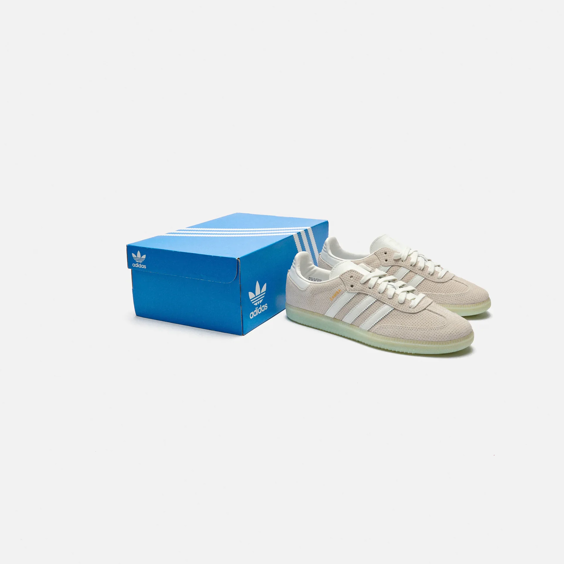 adidas Originals Sneaker Samba OG Core White/Core White/Almost Blue