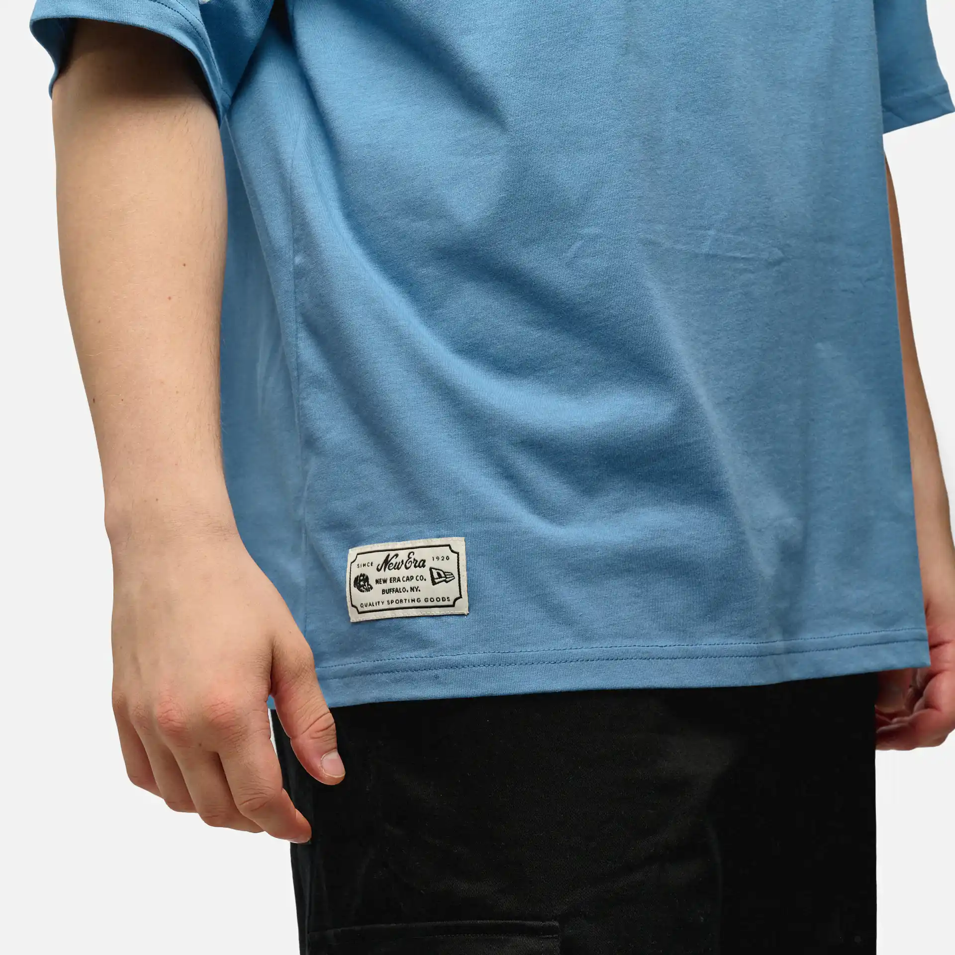 New Era Graphic Backprint Oversized T-Shirt Blue