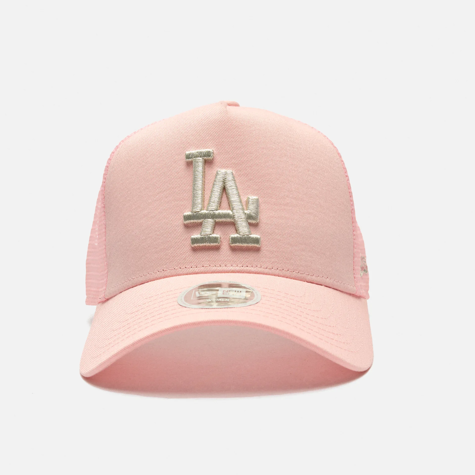 New Era MLB LA Dodgers Female Trucker Snapback Cap Pink
