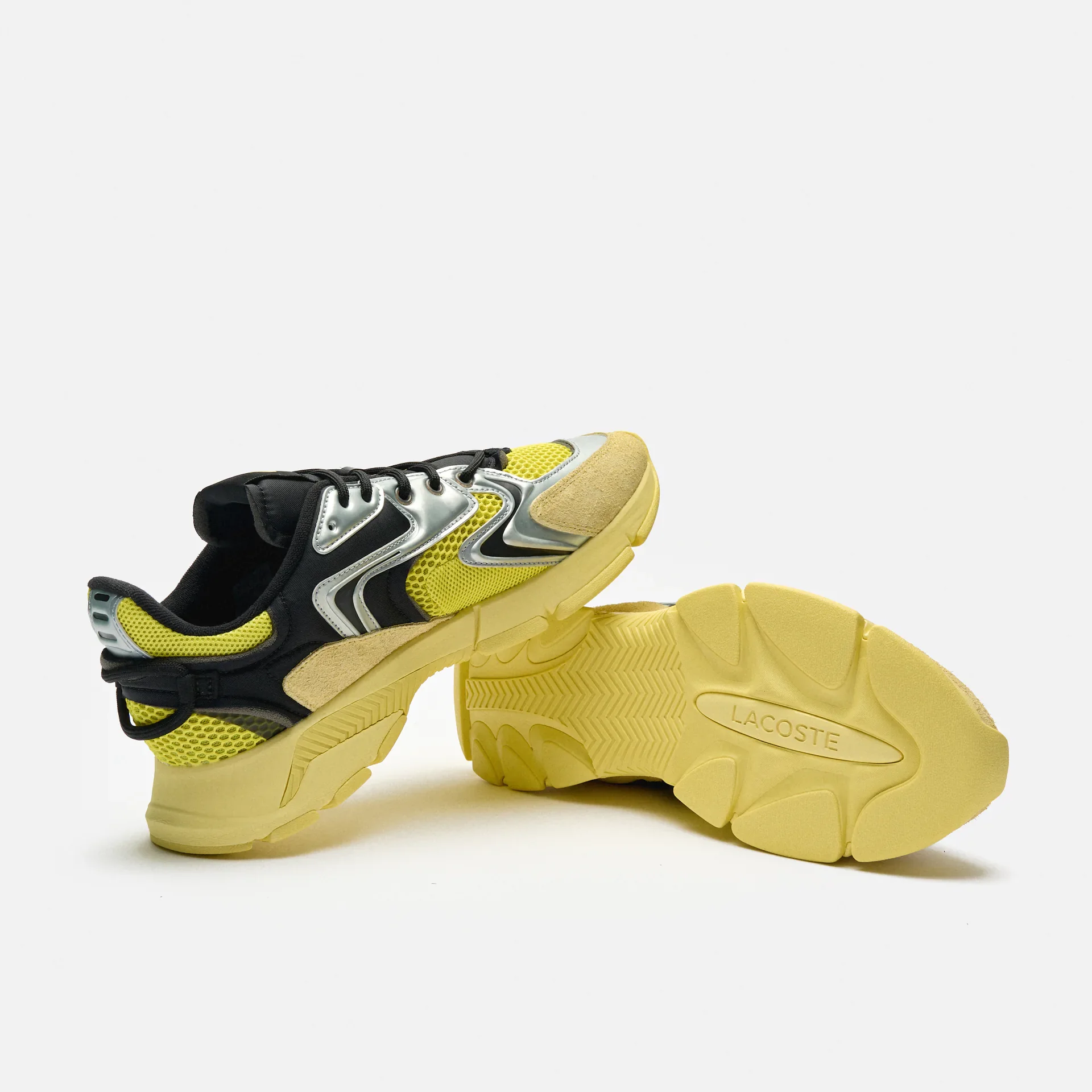 Lacoste L003 Neo Contrasted Textile Sneaker Yellow/Black