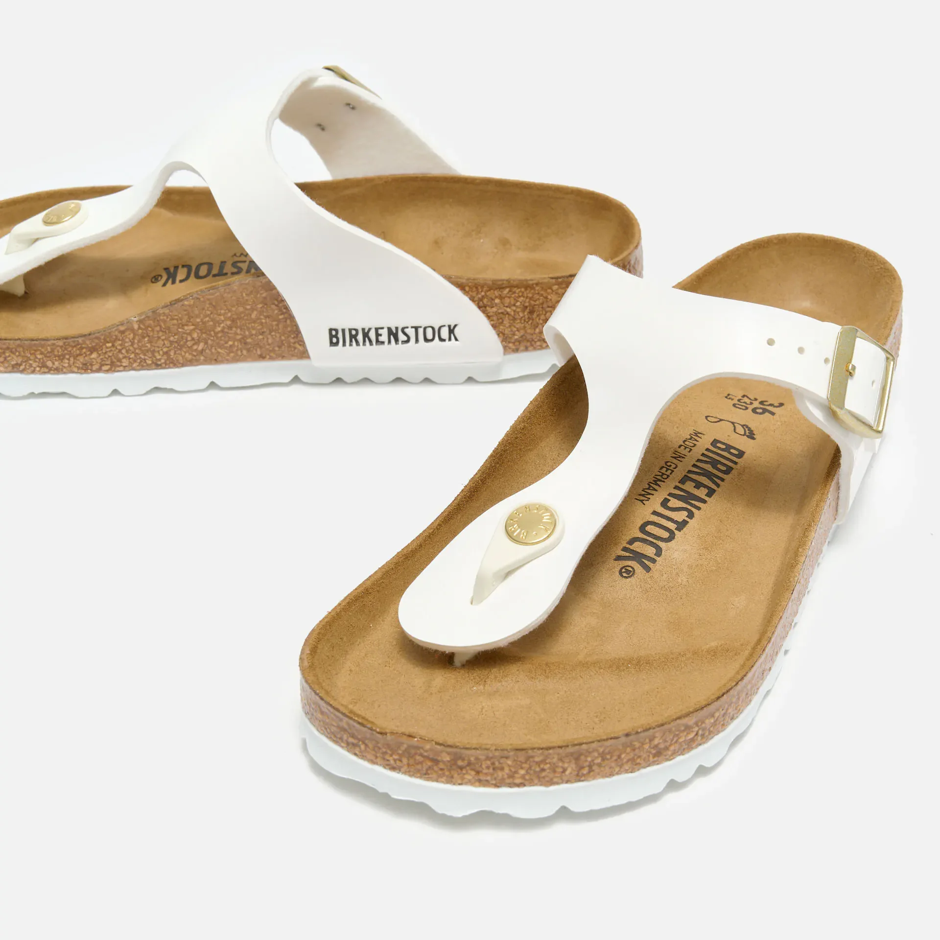 Birkenstock Gizeh BF Sandals Patent White