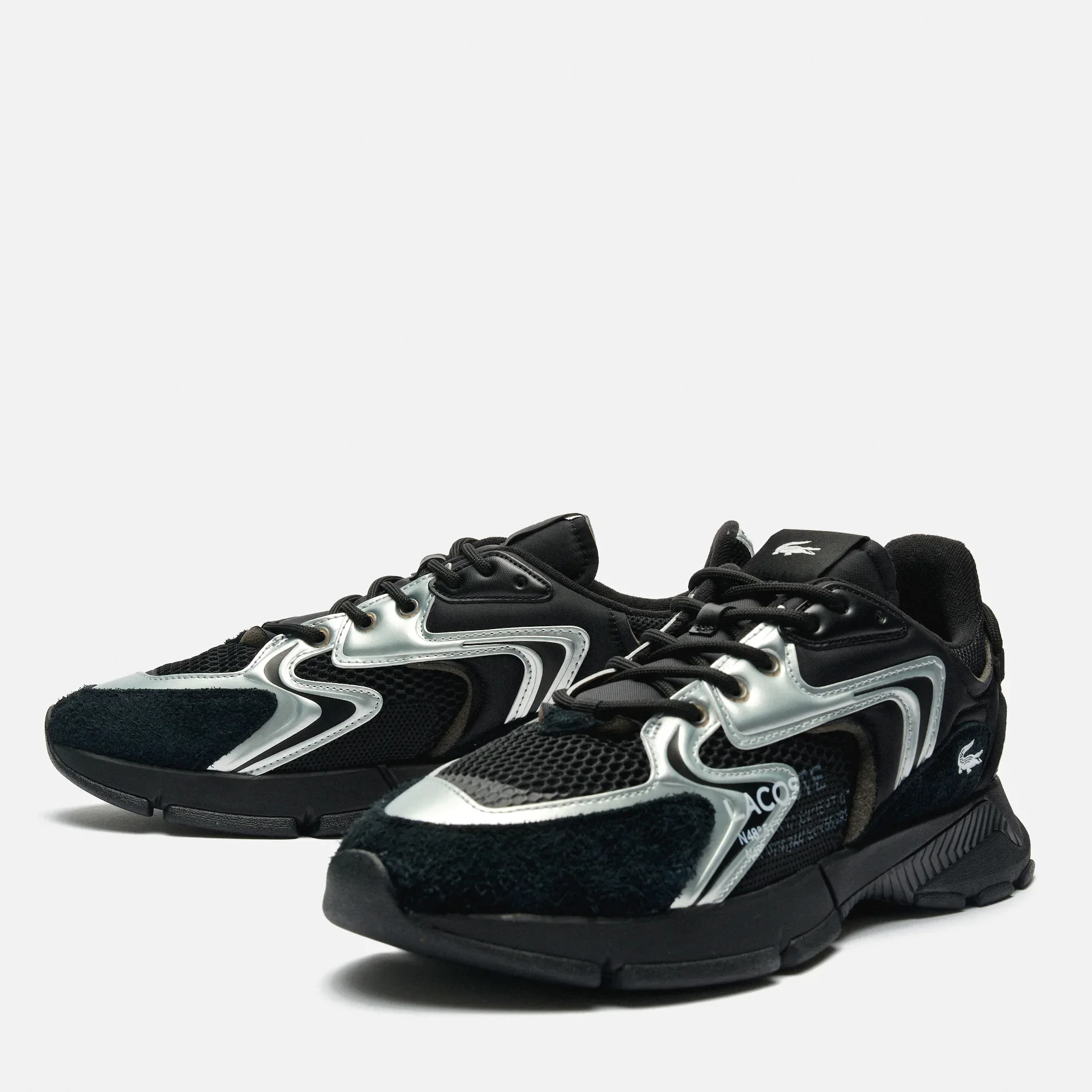 Lacoste L003 Neo Contrasted Textile Sneaker Black/White