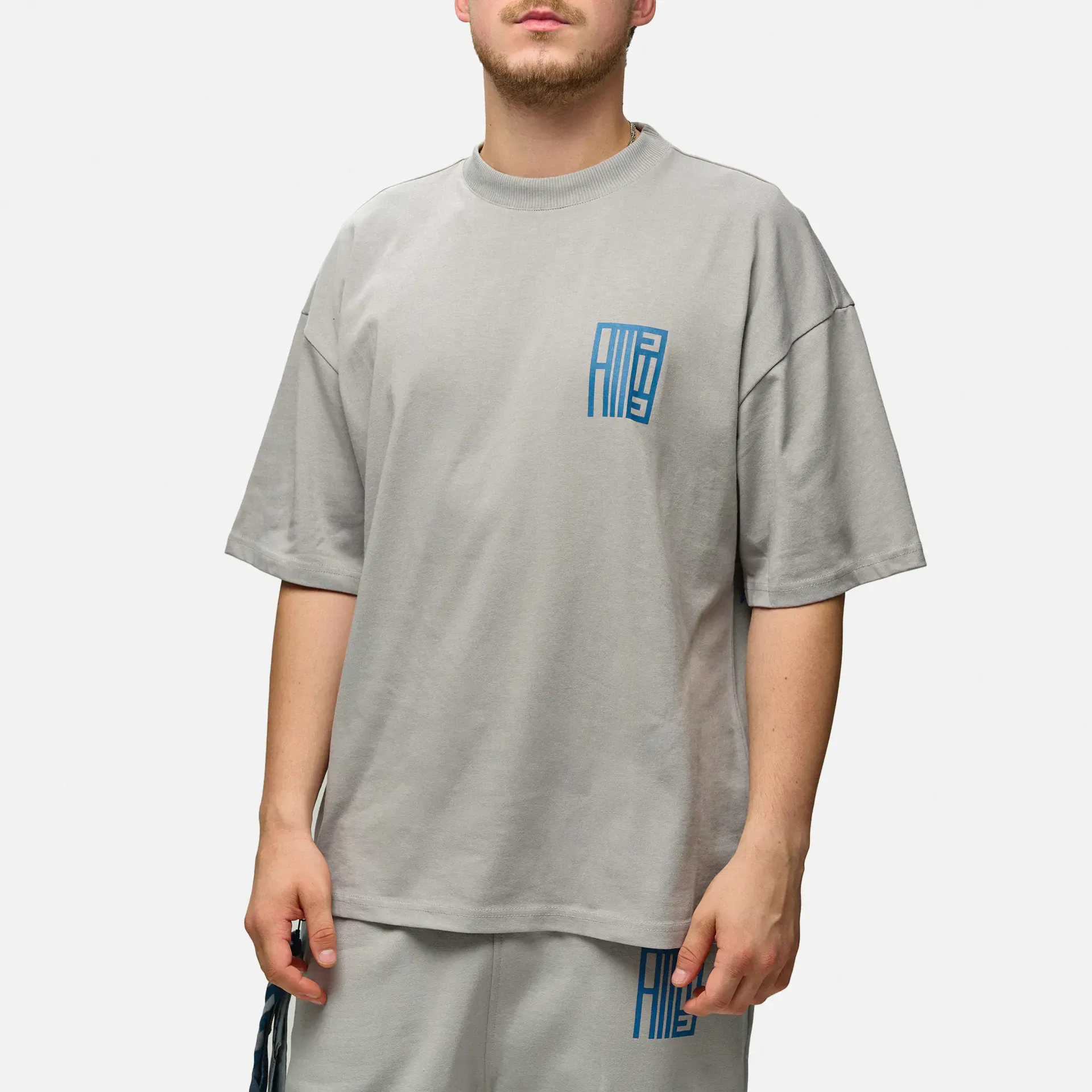 Alessandro Magno Basic T-Shirt Light Grey