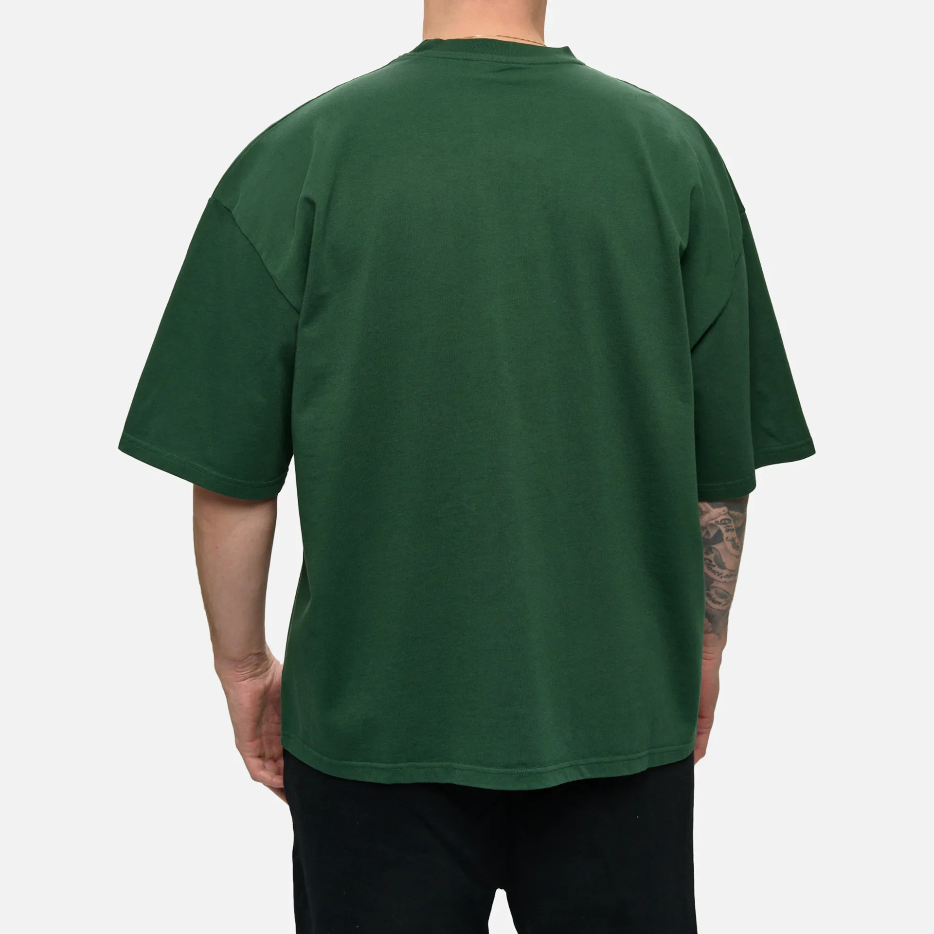 PEGADOR Logo Boxy T-Shirt Vintage Washed British Green