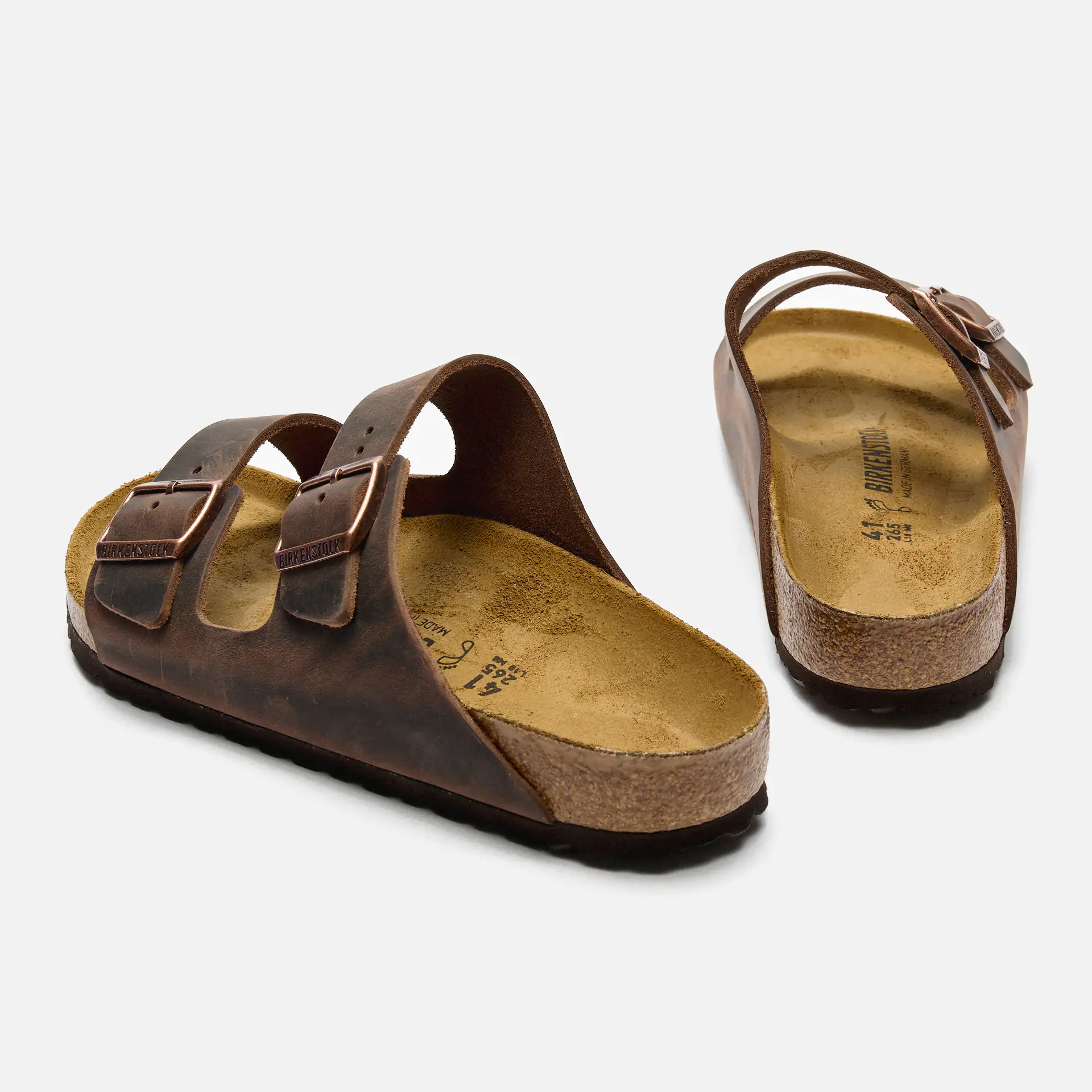 Birkenstock Arizona Oiled Leather Sandals Habana