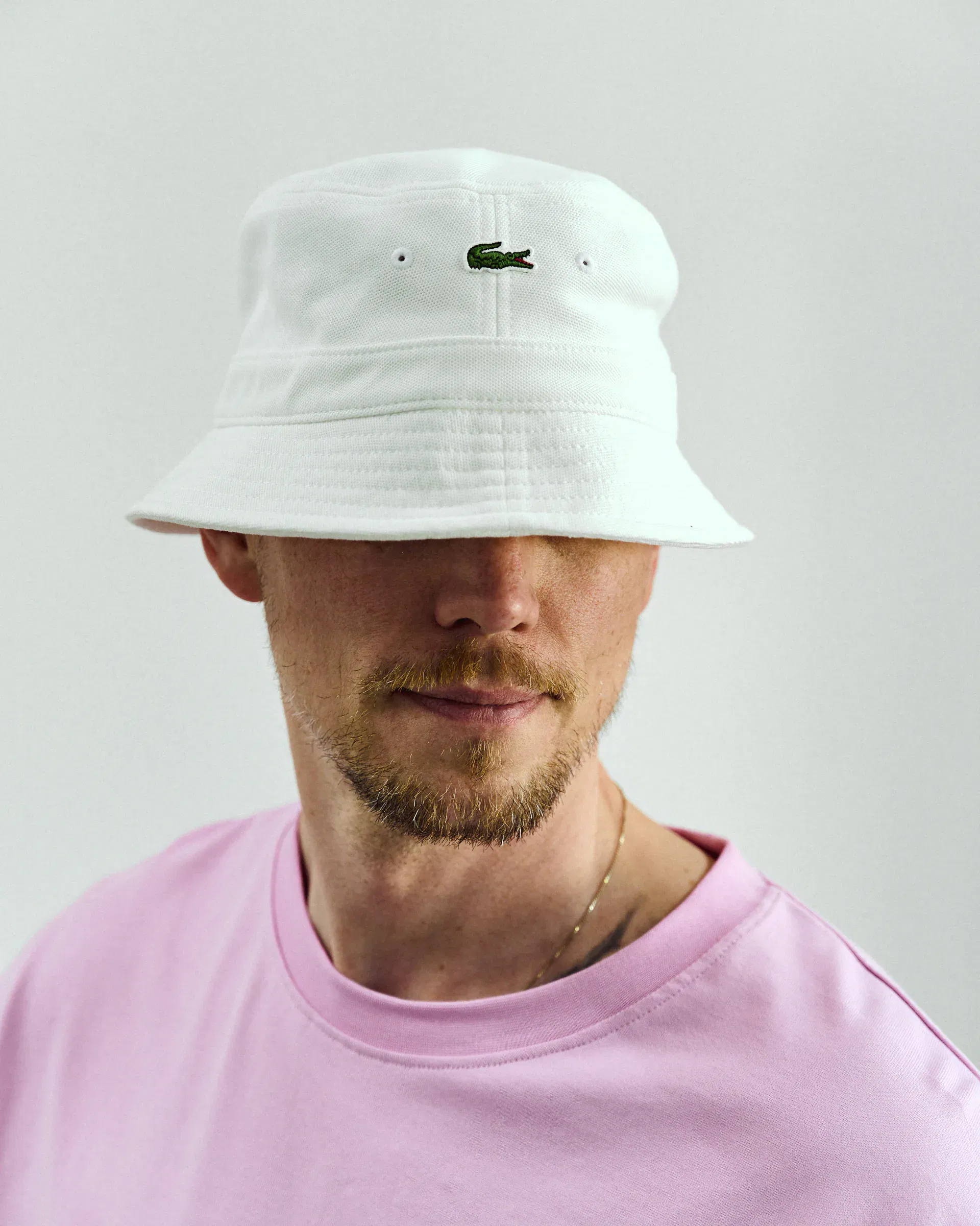 Lacoste Bucket Hat White