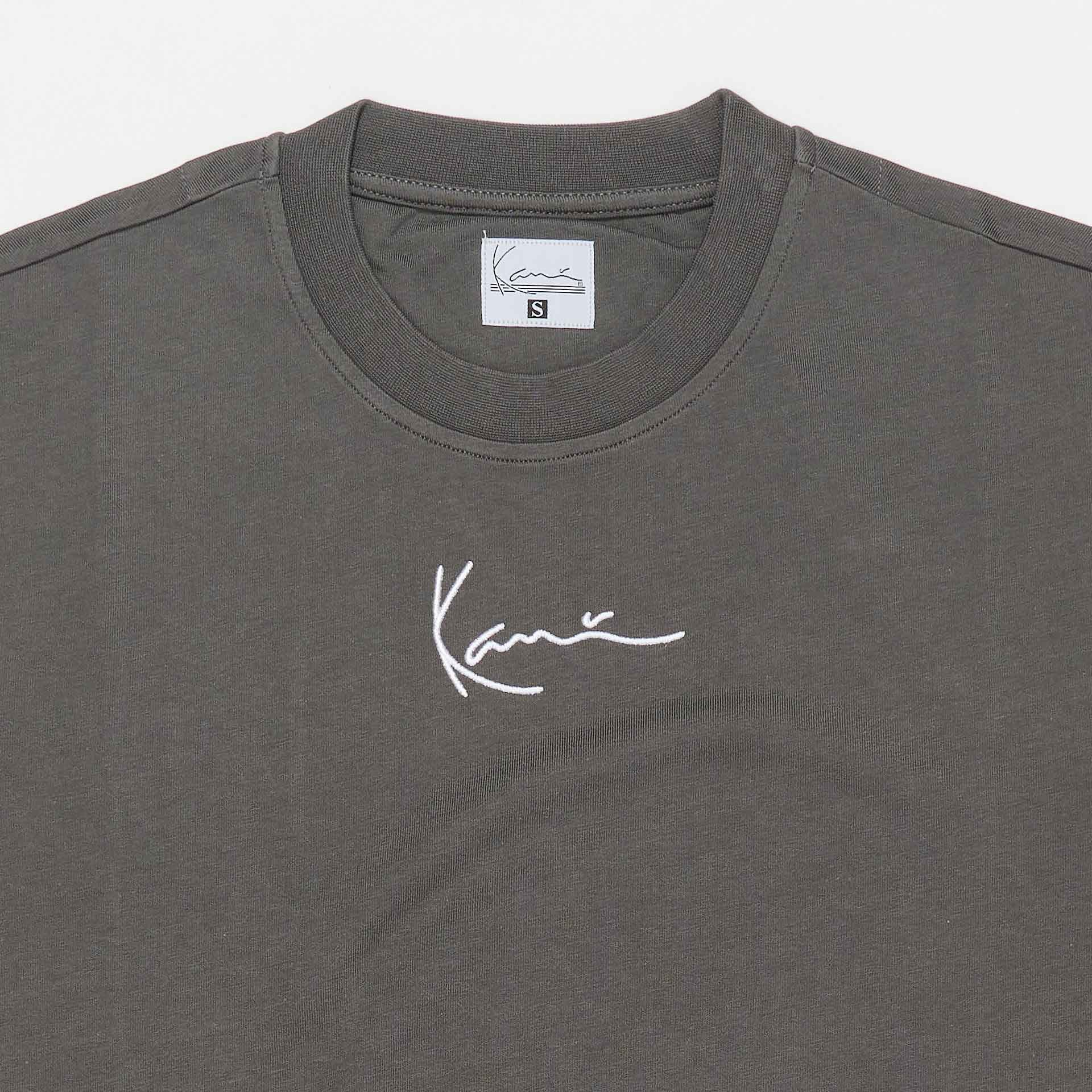 Karl Kani Small Signature Essential T-Shirt Dark Grey