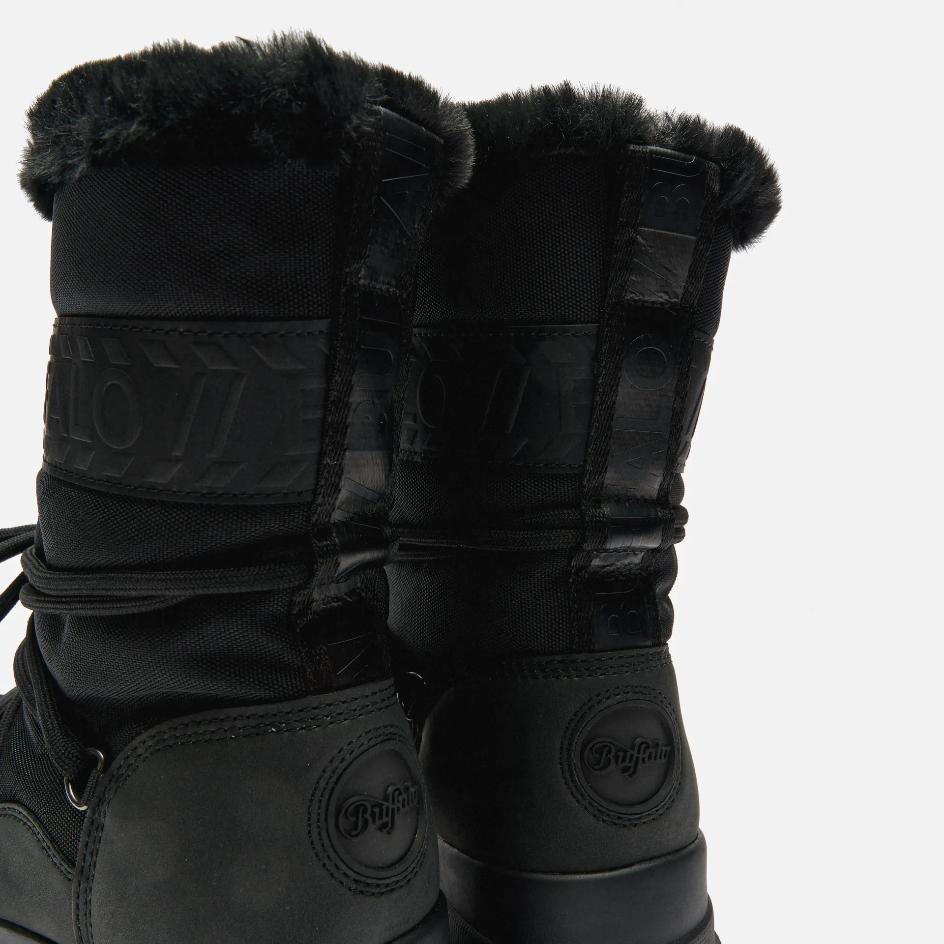 Buffalo Aspha Blizzard 2 Vegan Nylon/Nubuck Boots Black