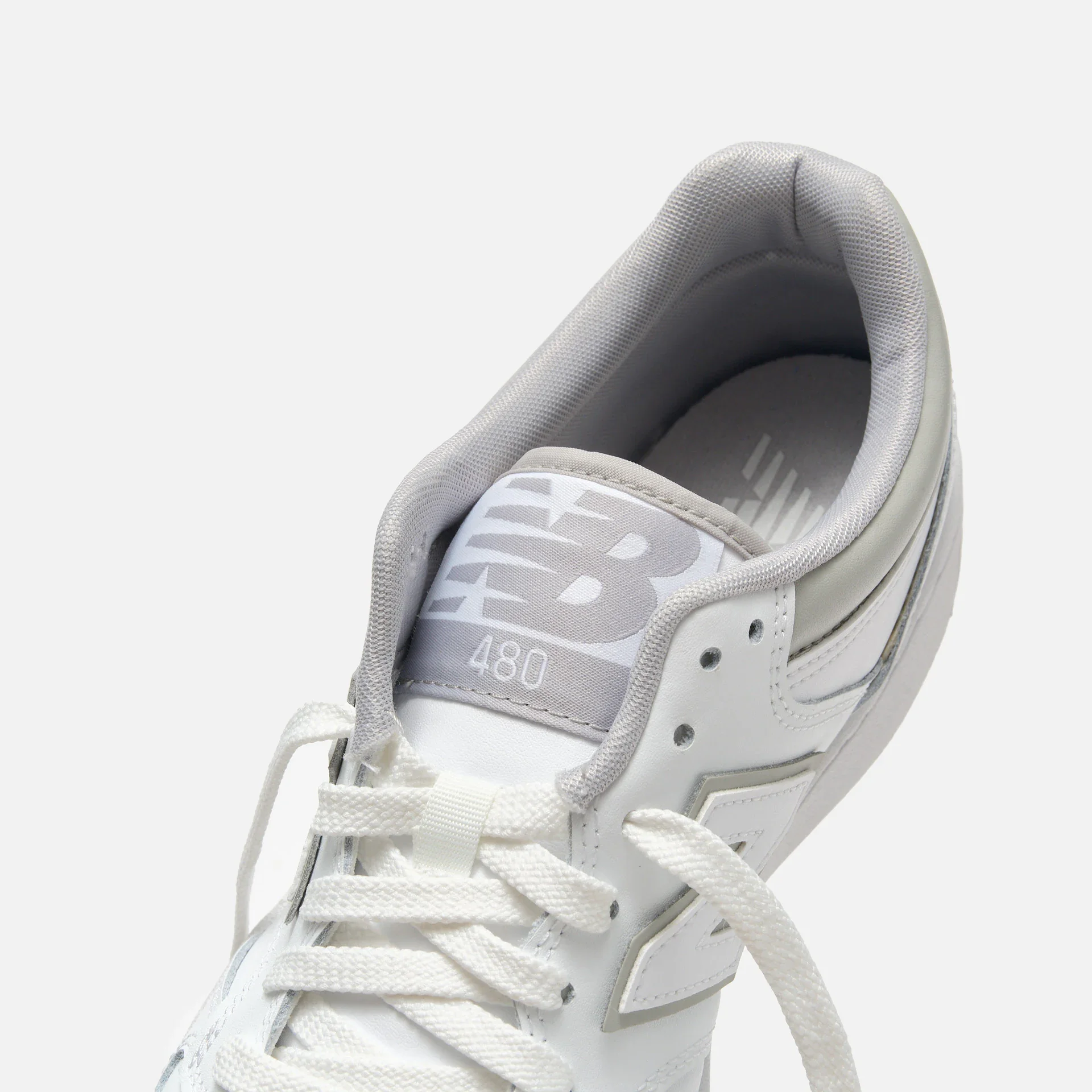 New Balance BB480LV1 Sneaker White/Grey Matter