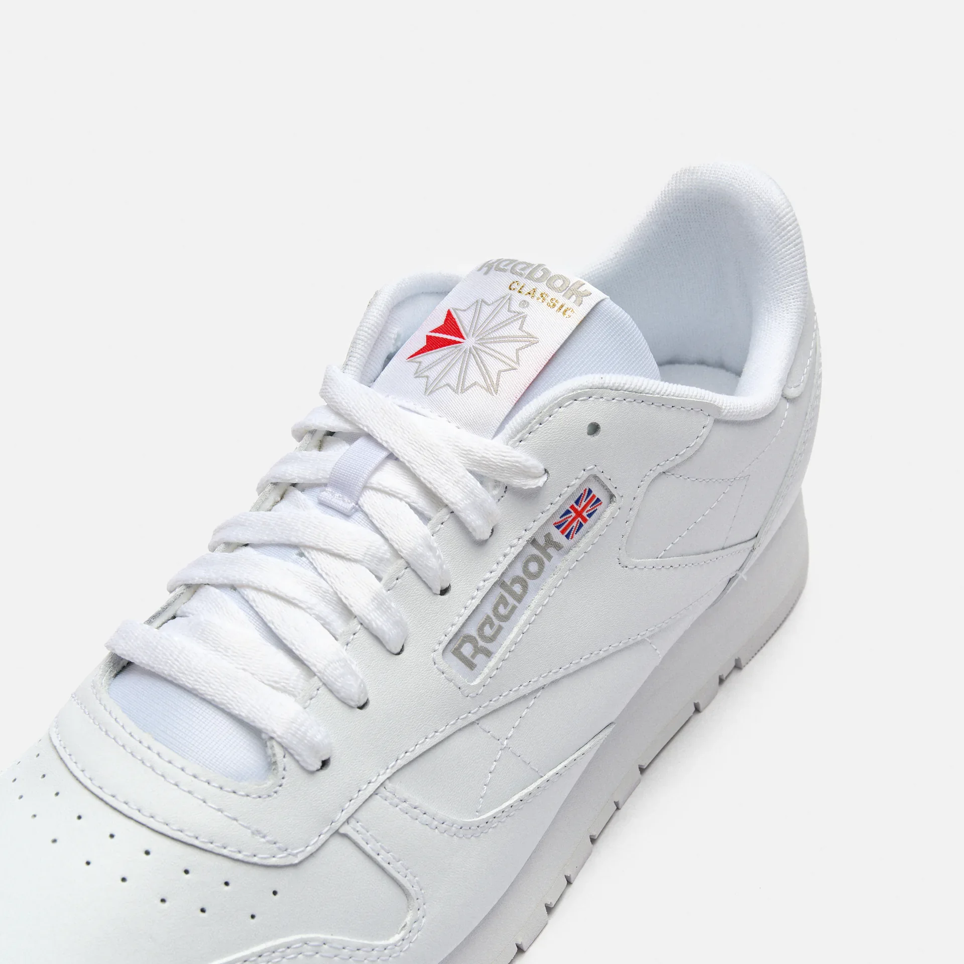 Reebok Classics Leather Sneaker Footwear White/Footwear White/Pure Grey 3