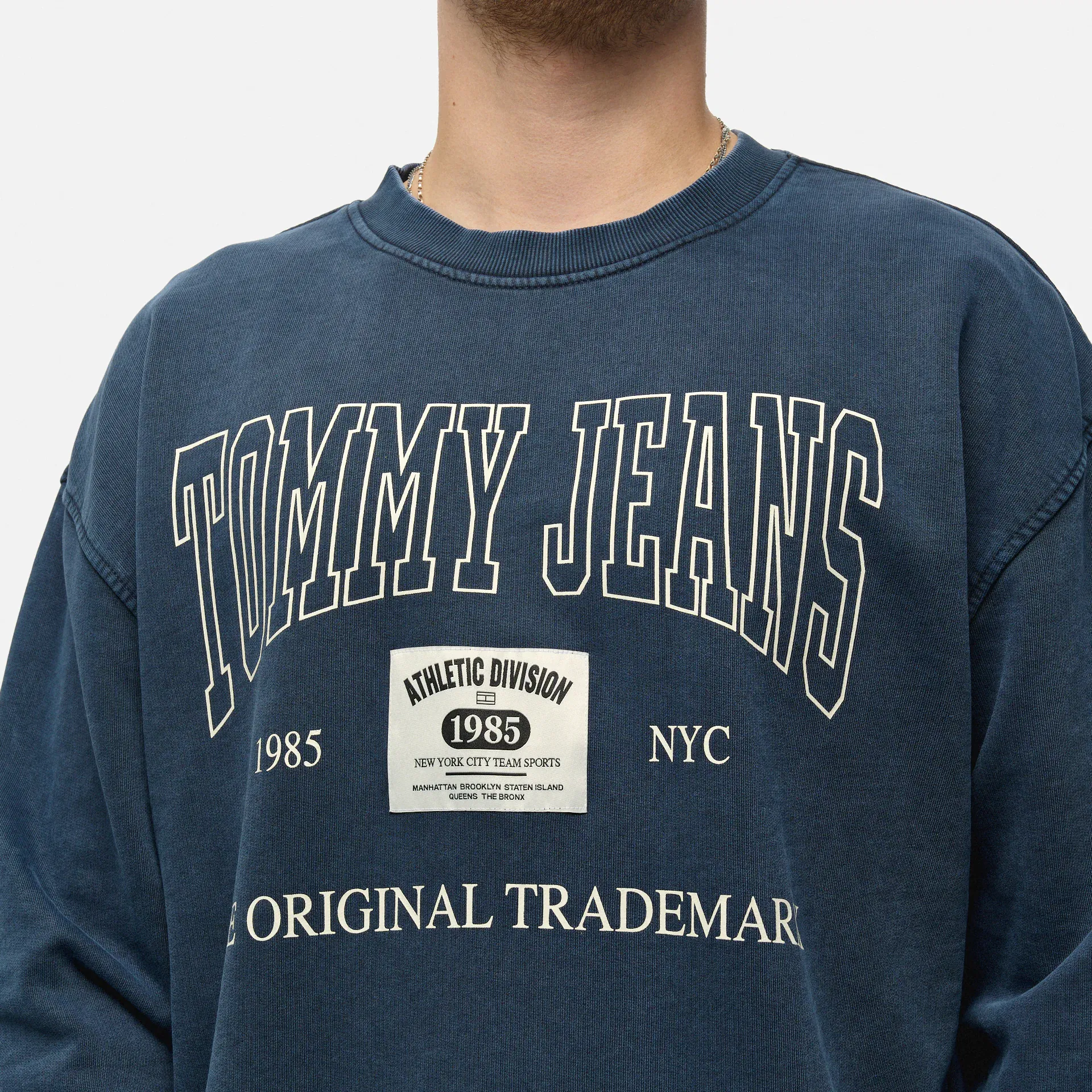 Tommy Jeans Relaxed Archive Crewneck Blue