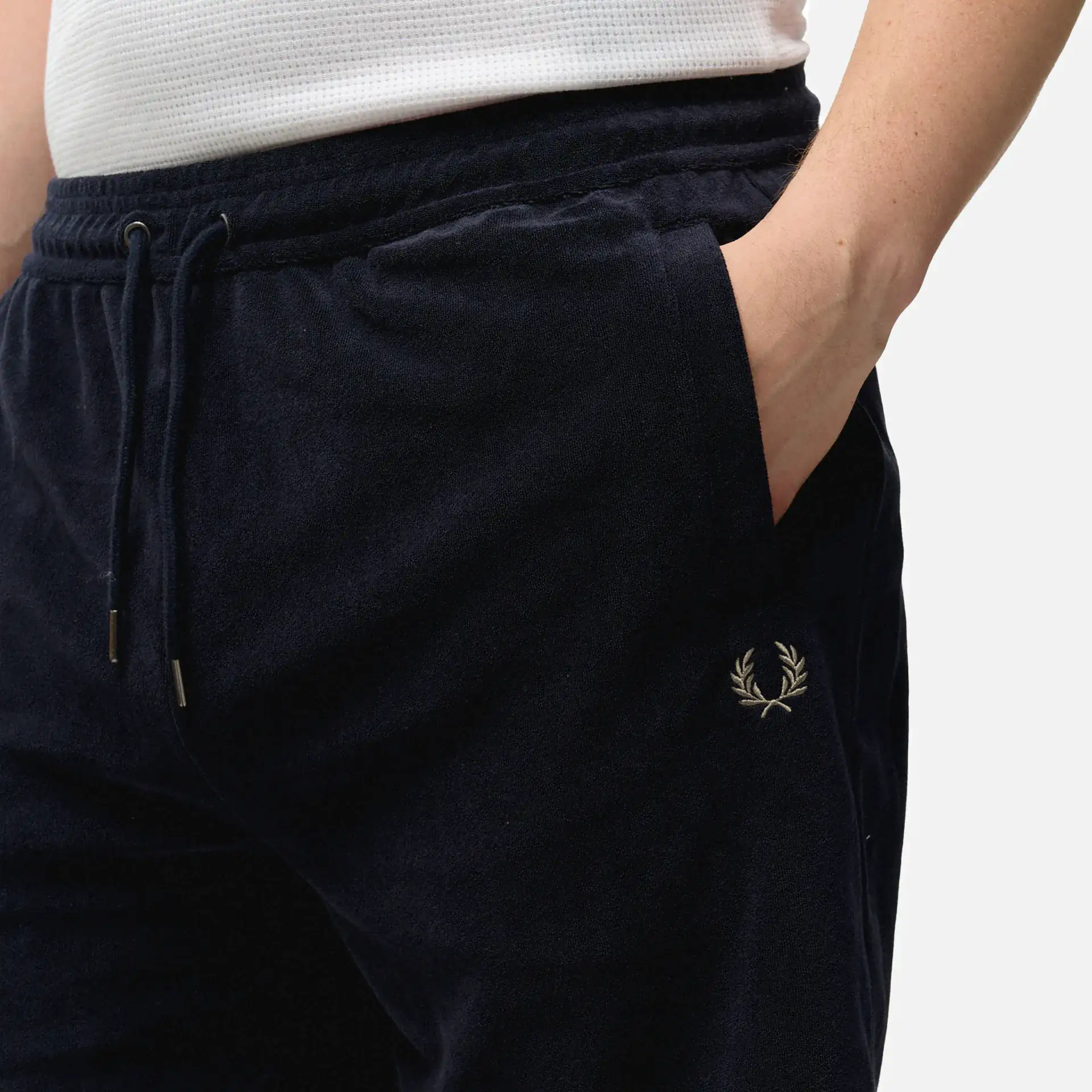 Fred Perry Towelling Shorts Navy