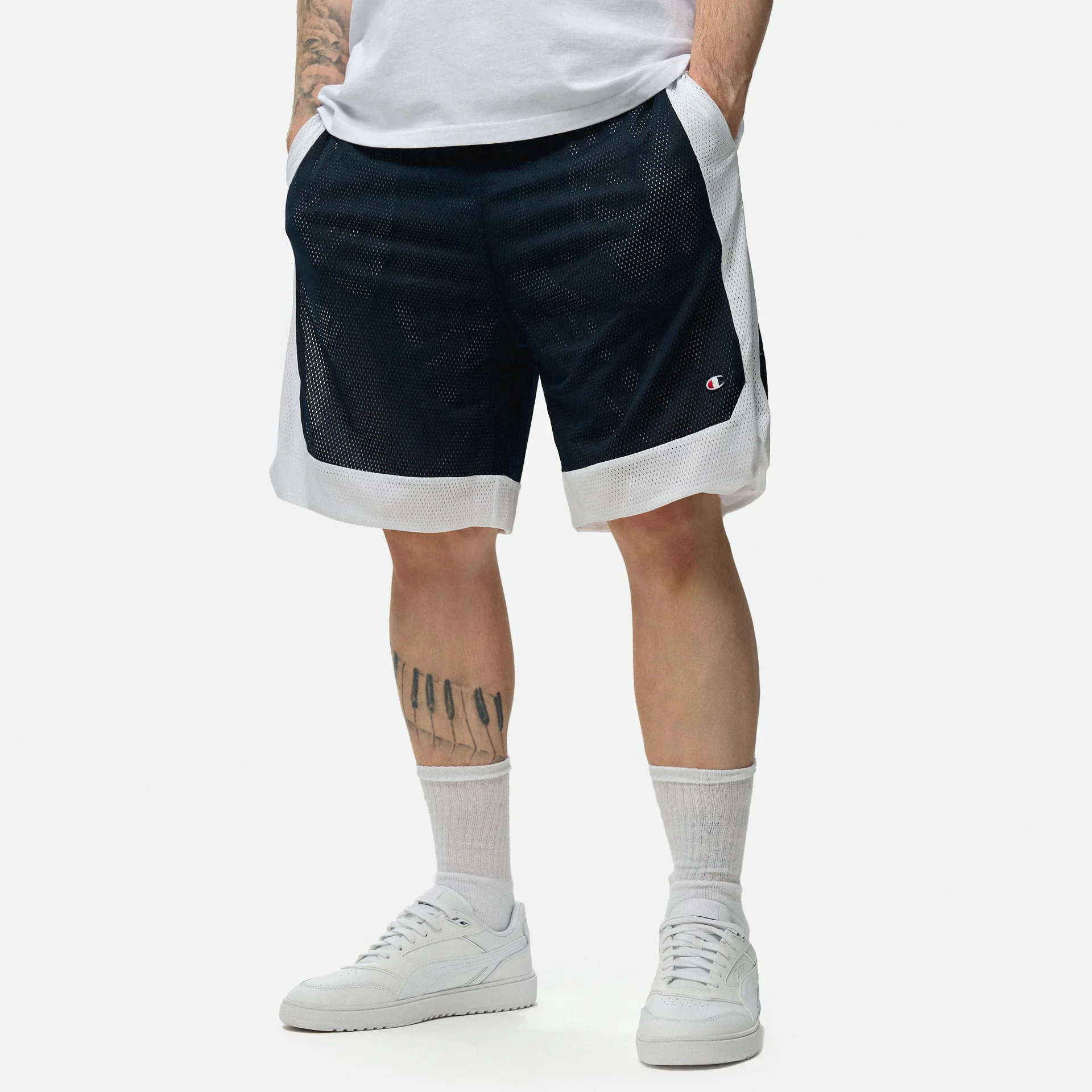 Champion Icons Wide Mesh Short Navy