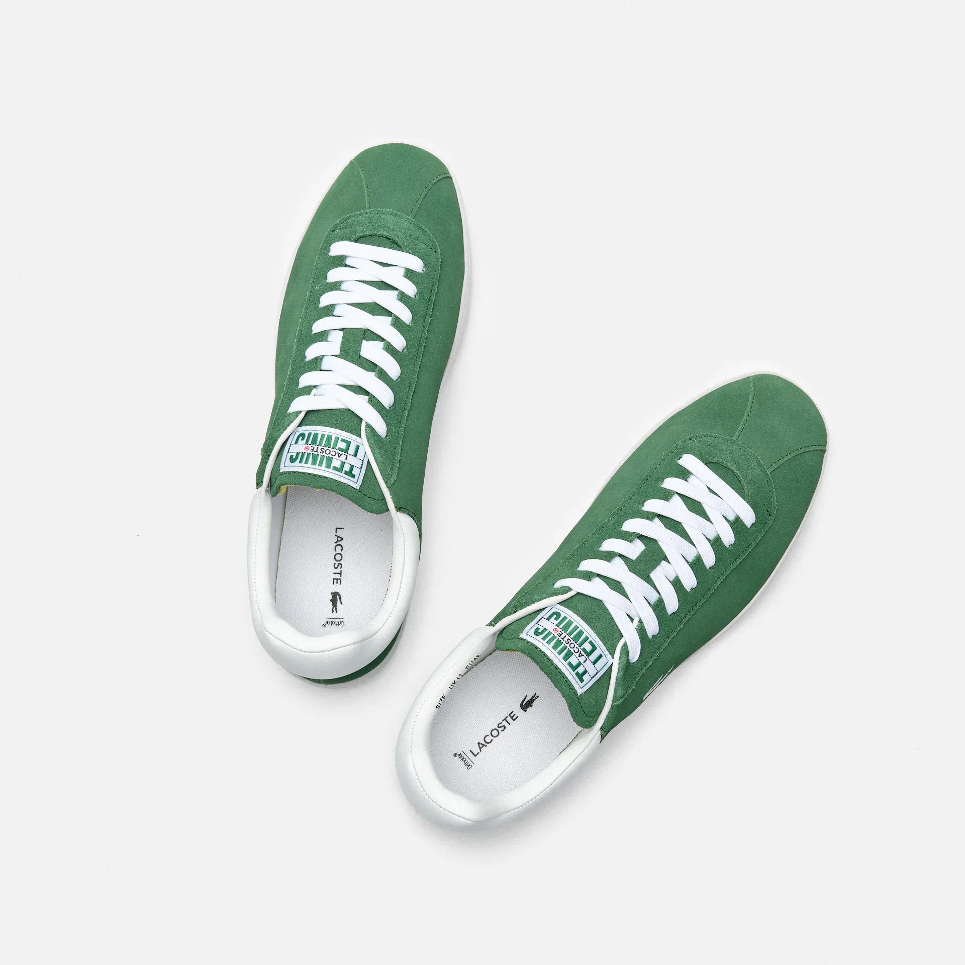 Lacoste Baseshot Leather Sneaker Dark Green/White
