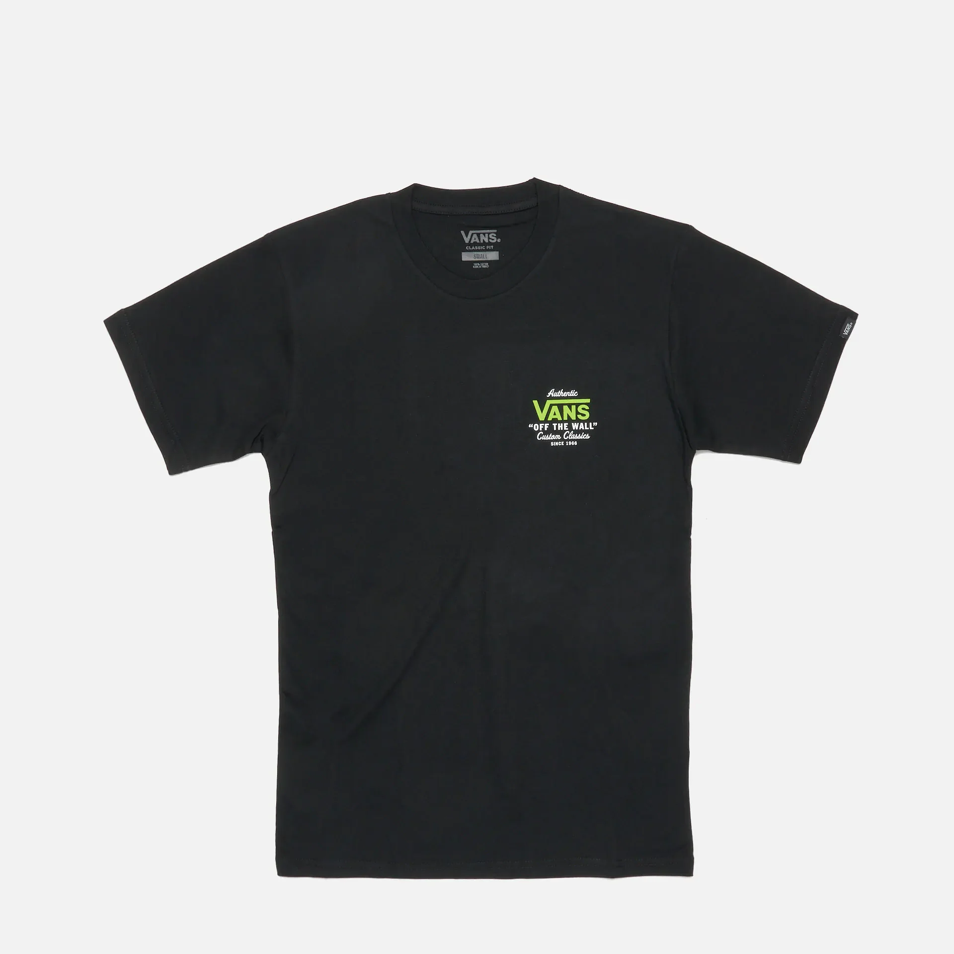 Vans Holder Classic T-Shirt Black/Lime Green