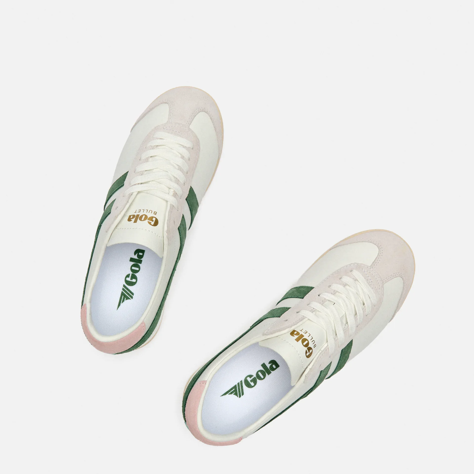 Gola Bullet Pure Sneaker White/Evergreen/Chalk Pink