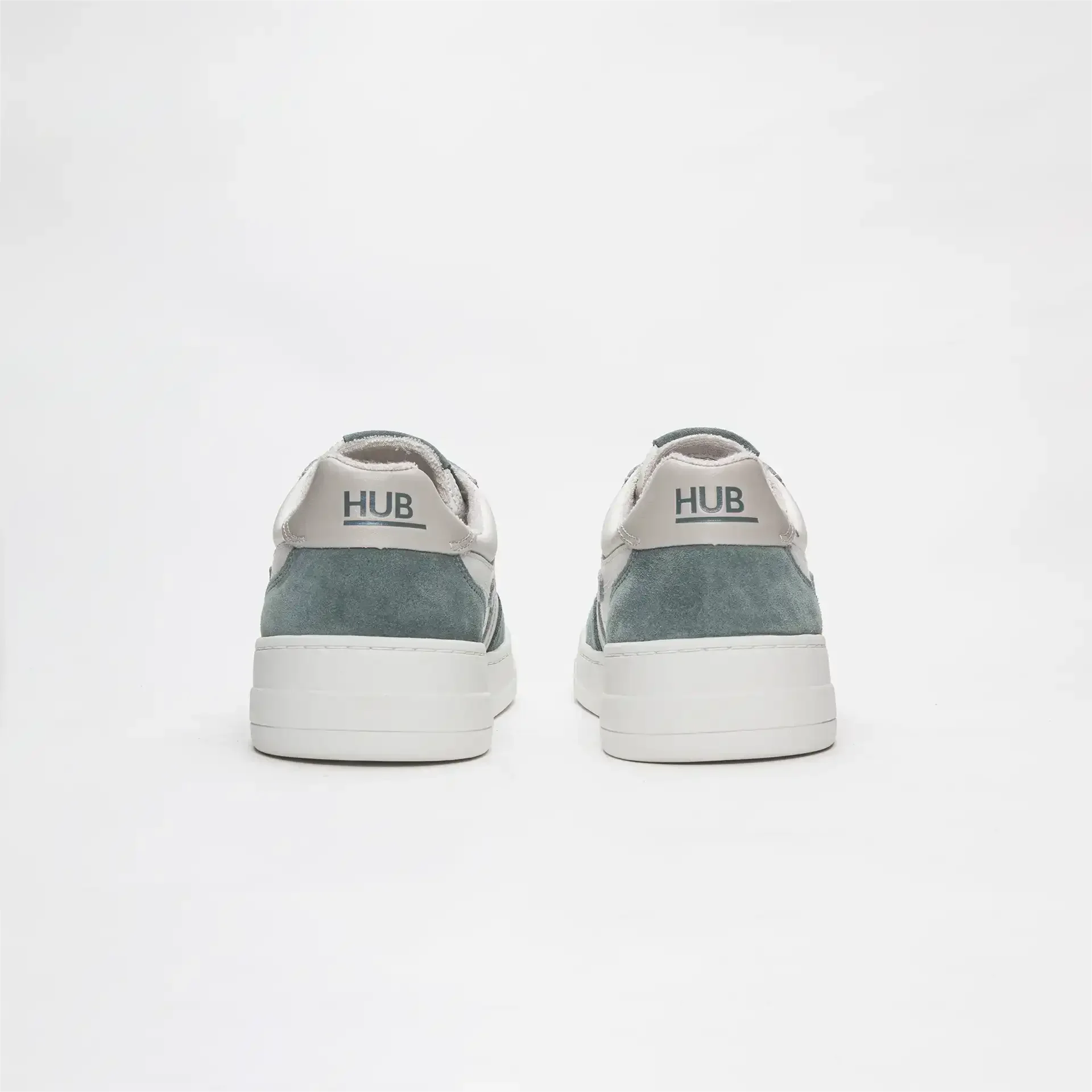 HUB Footwear Court Sneakers Off White/Beige/Leaf Green