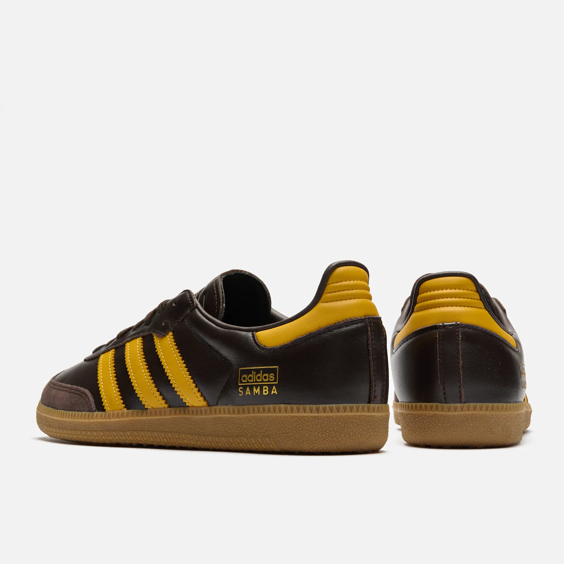 adidas Samba Sneaker OG Dark Brown/Preloved Yellow/Gum