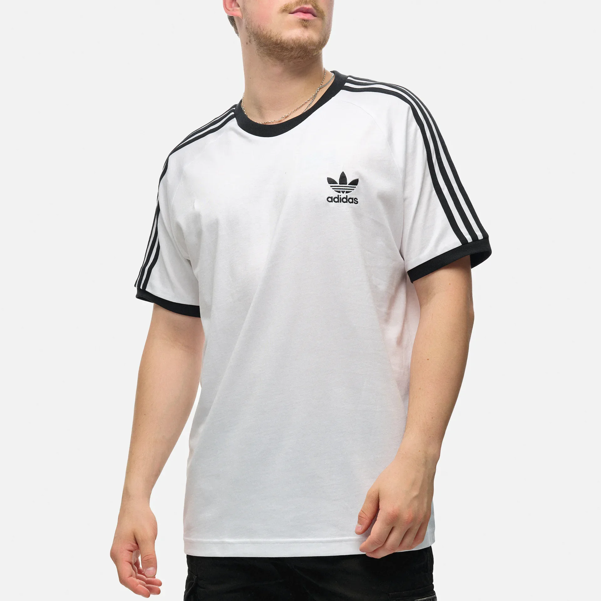 adidas Adicolor Classic 3-Stripes T-Shirt White