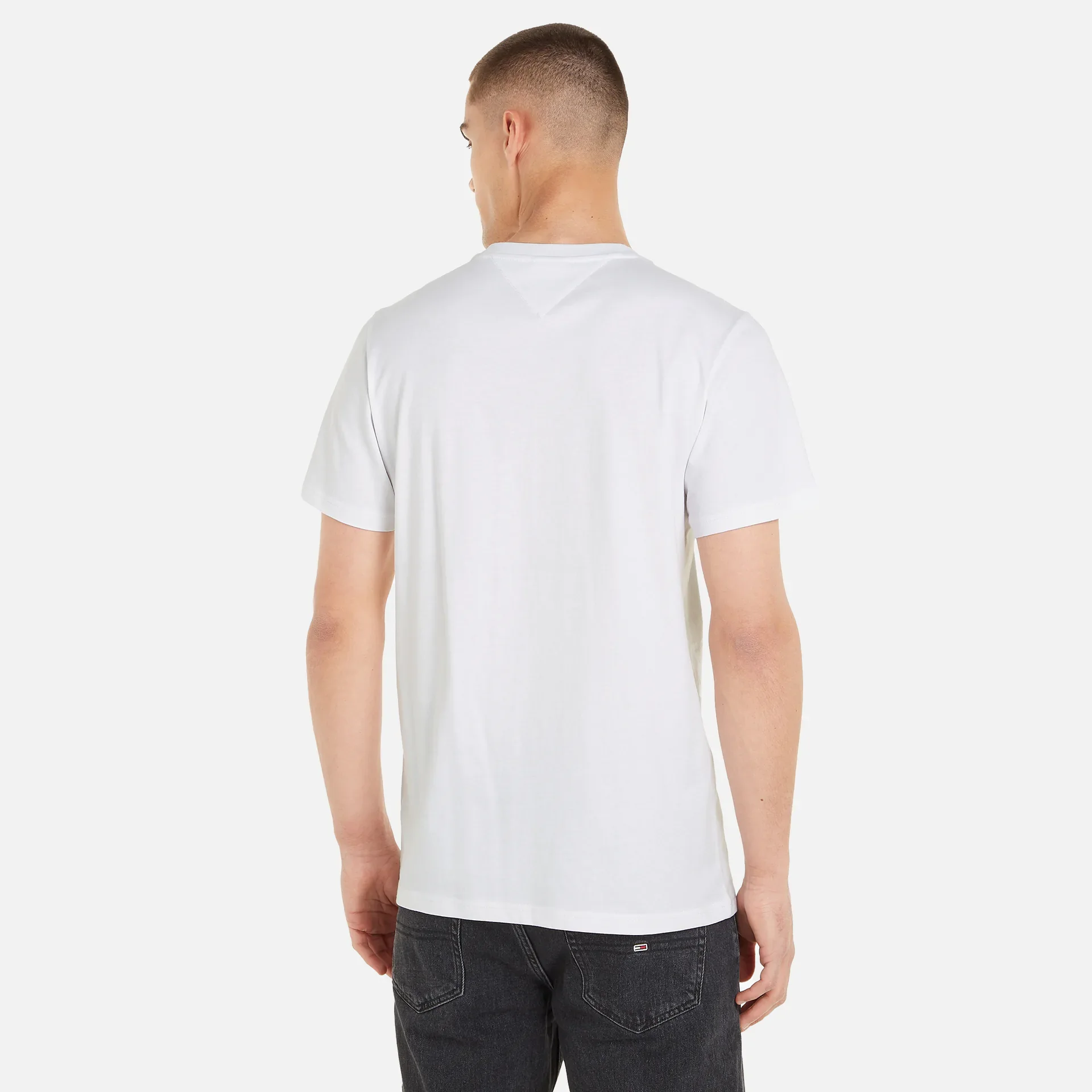 Tommy Jeans Slim Essential Flag T-Shirt White