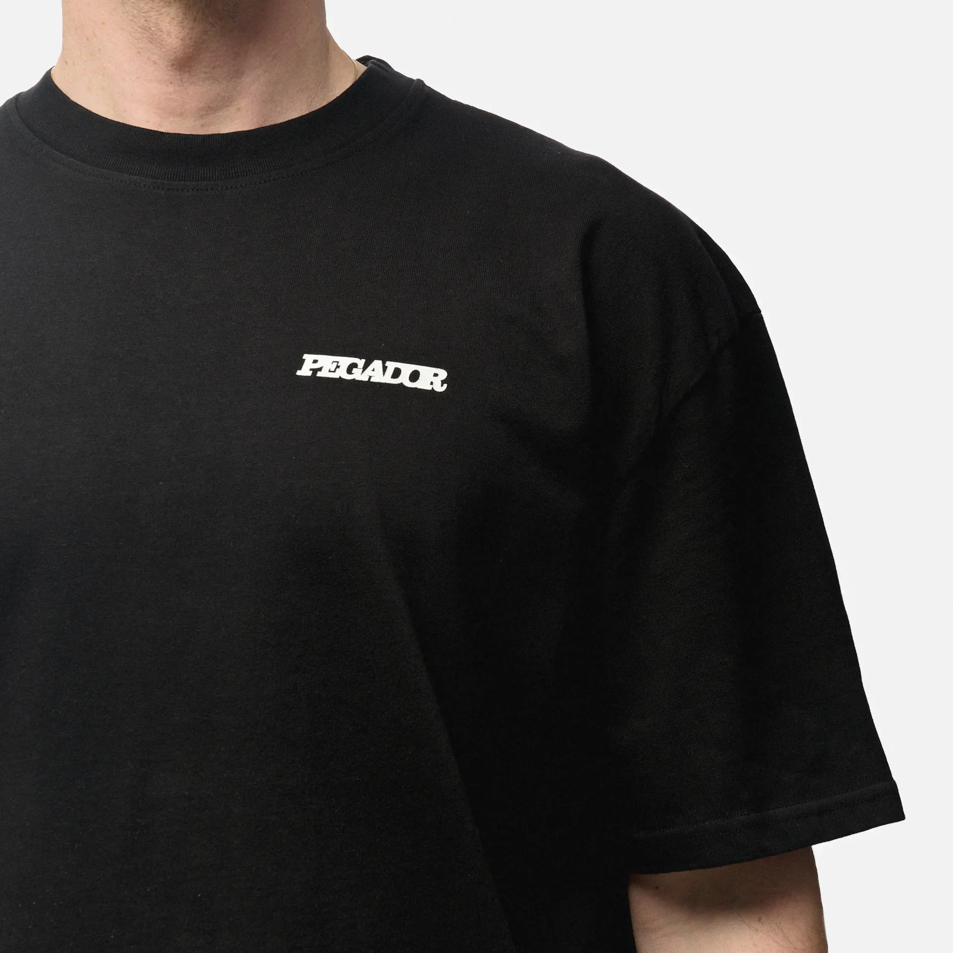 PEGADOR Bass Oversized T-Shirt Washed Black