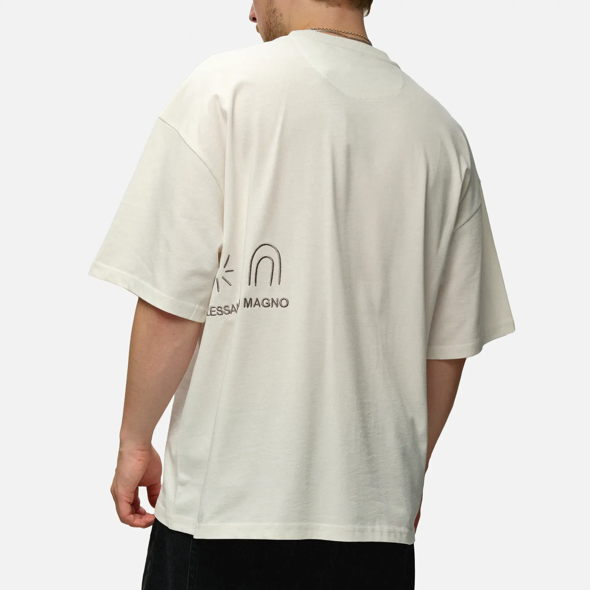 Alessandro Magno Basic T-Shirt Offwhite