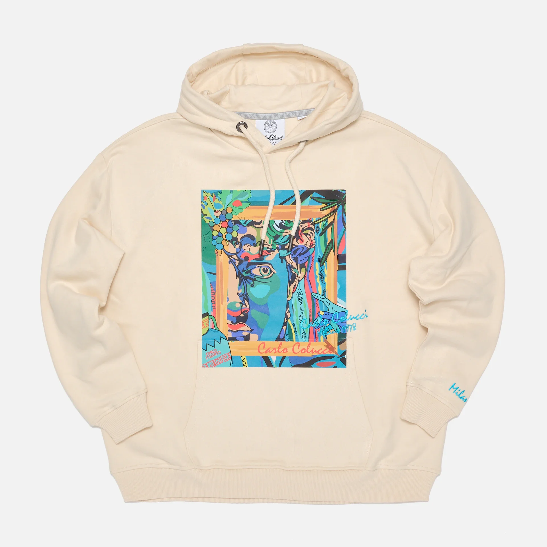 Carlo Colucci Gallery Art Story Oversize Hoodie Off White