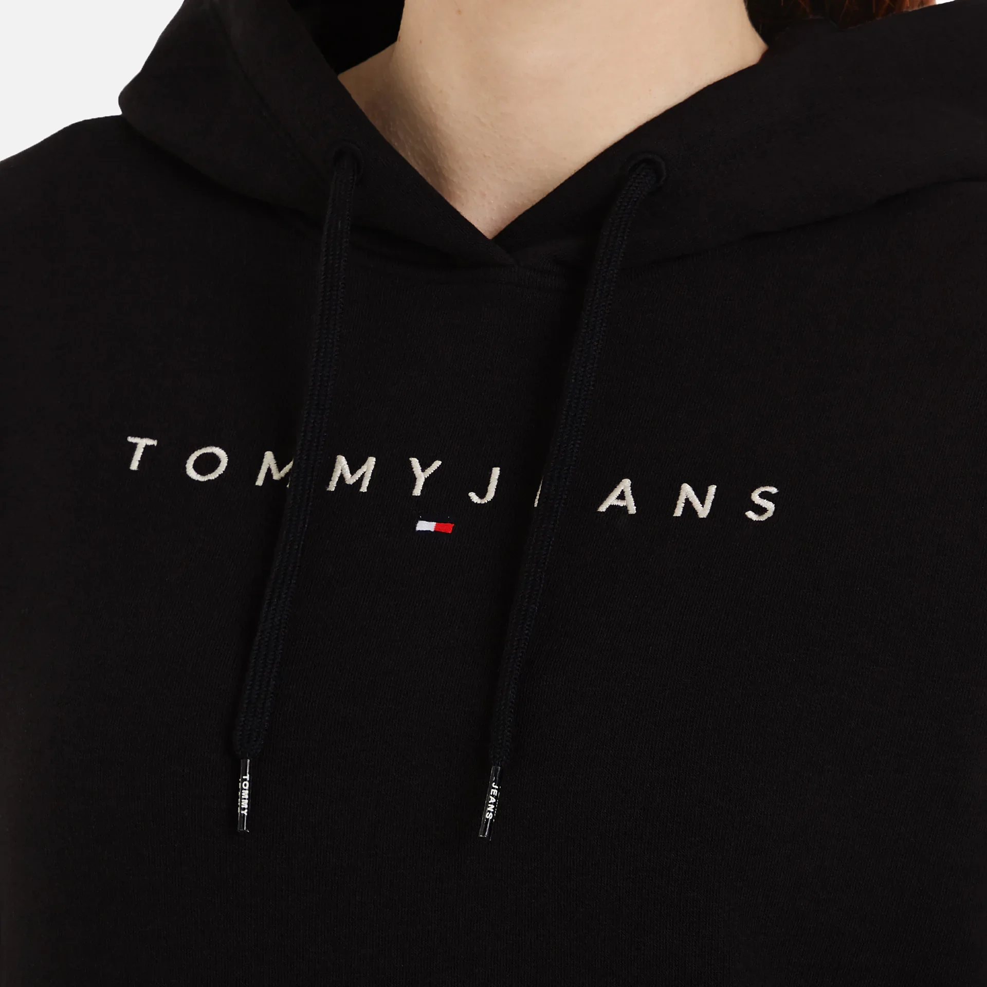 Tommy Jeans Linear Hoodie Black