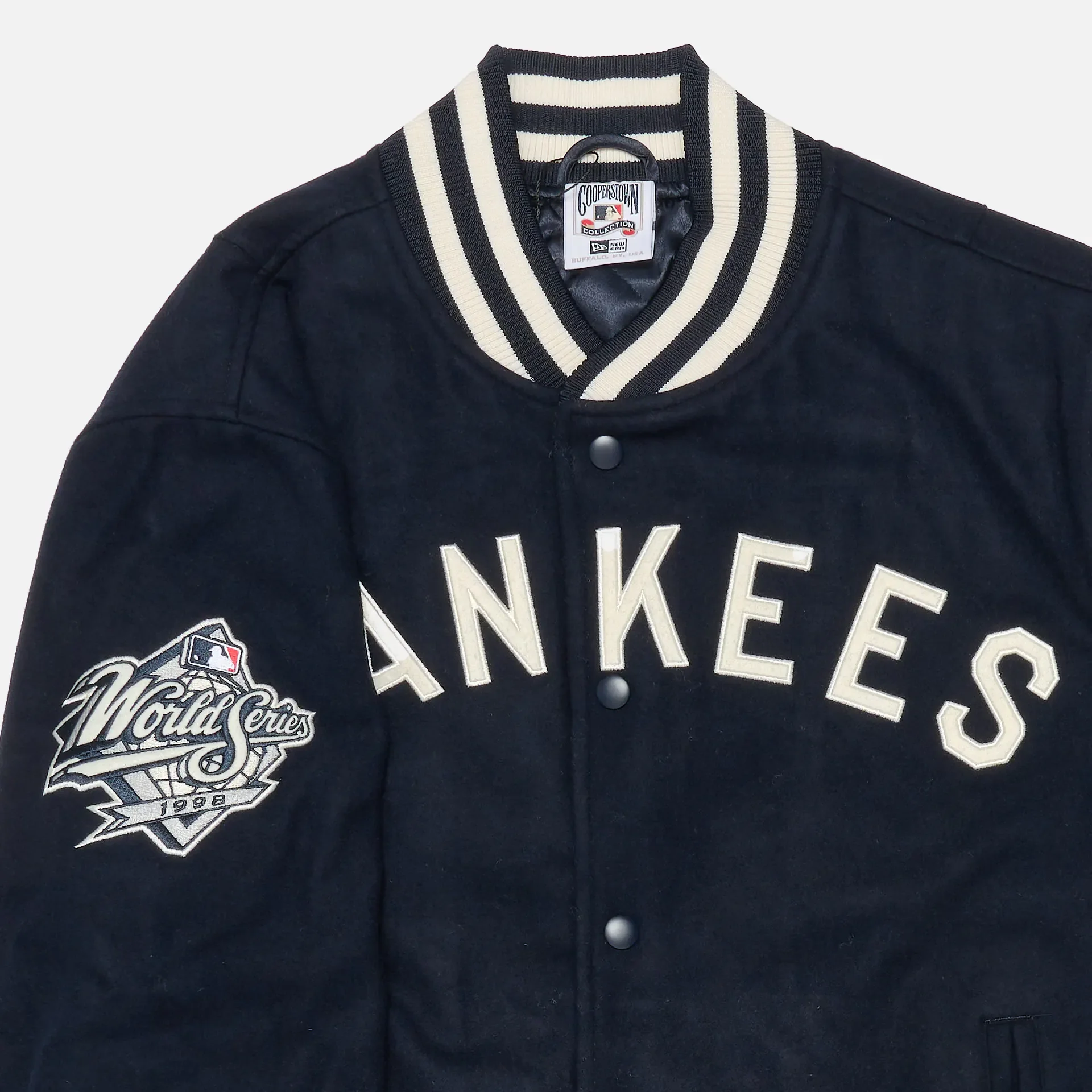 New Era MLB NY Yankees Patch Varsity Jacket Navy/White