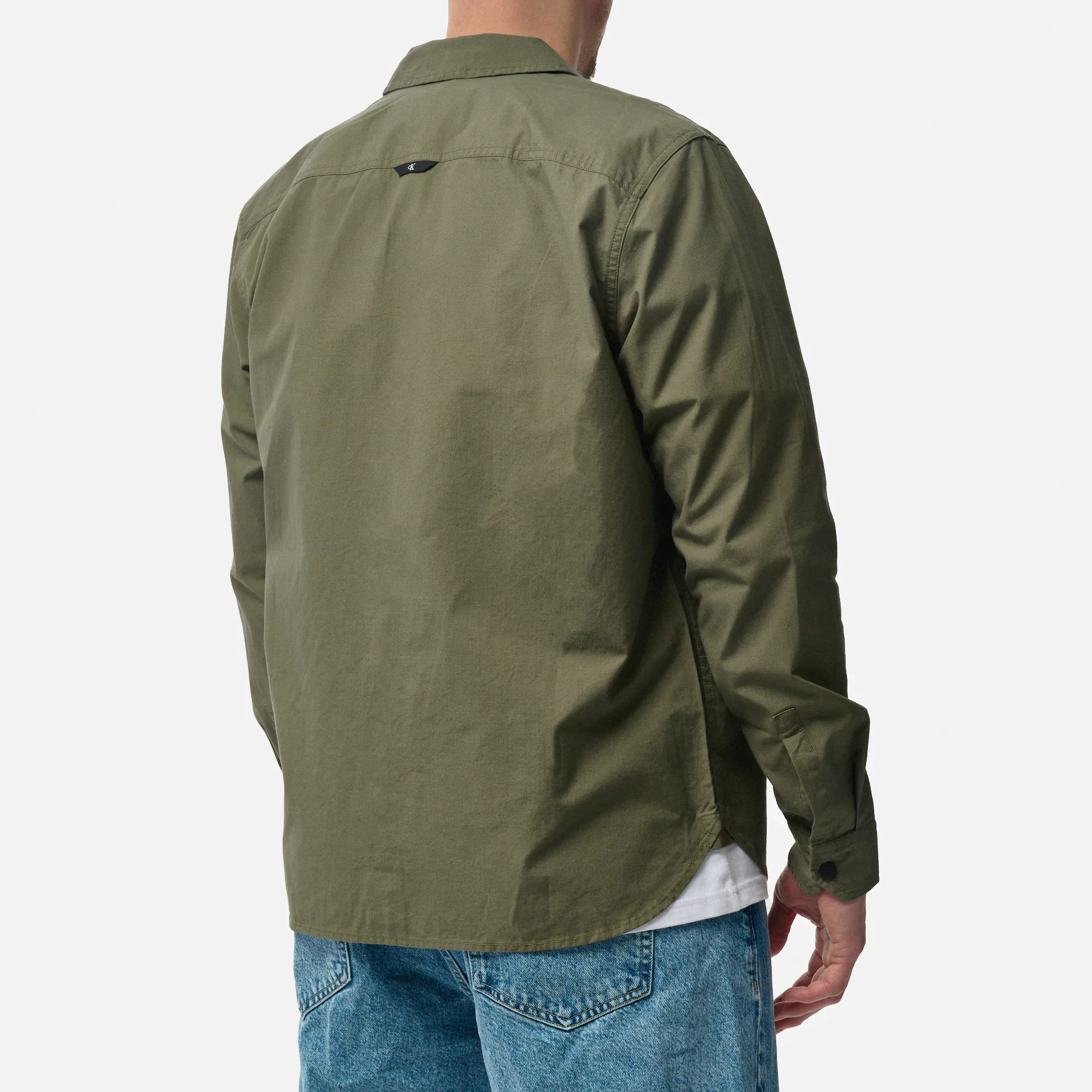 Calvin Klein Jeans Relaxed Overshirt Dusty Olive
