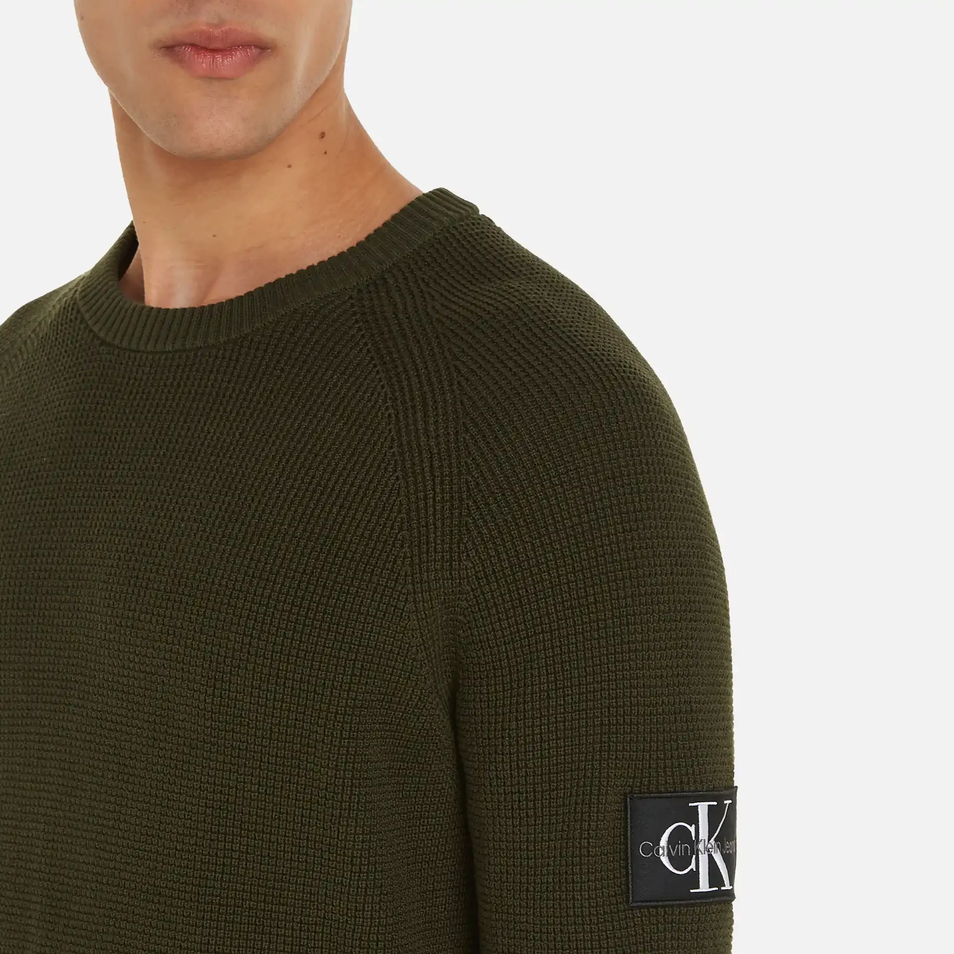 Calvin Klein Jeans Badge Easy Sweater Thyme