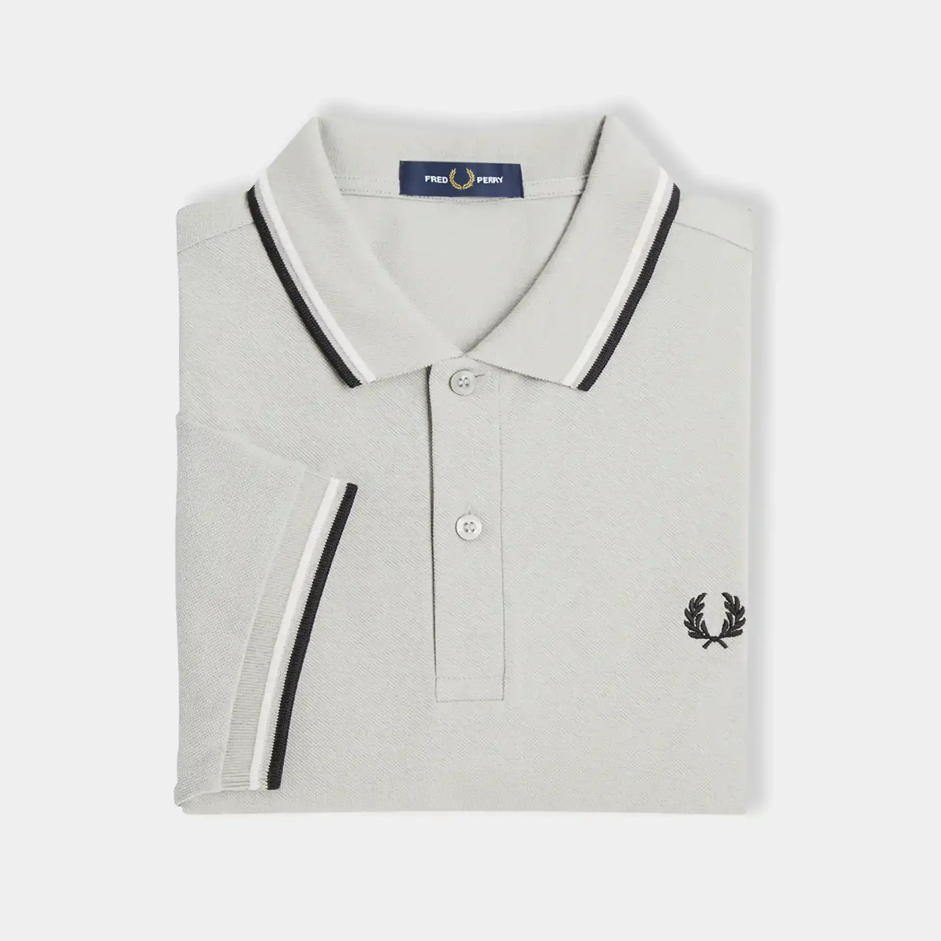 Fred Perry Twin Tipped Polo Shirt Limestone