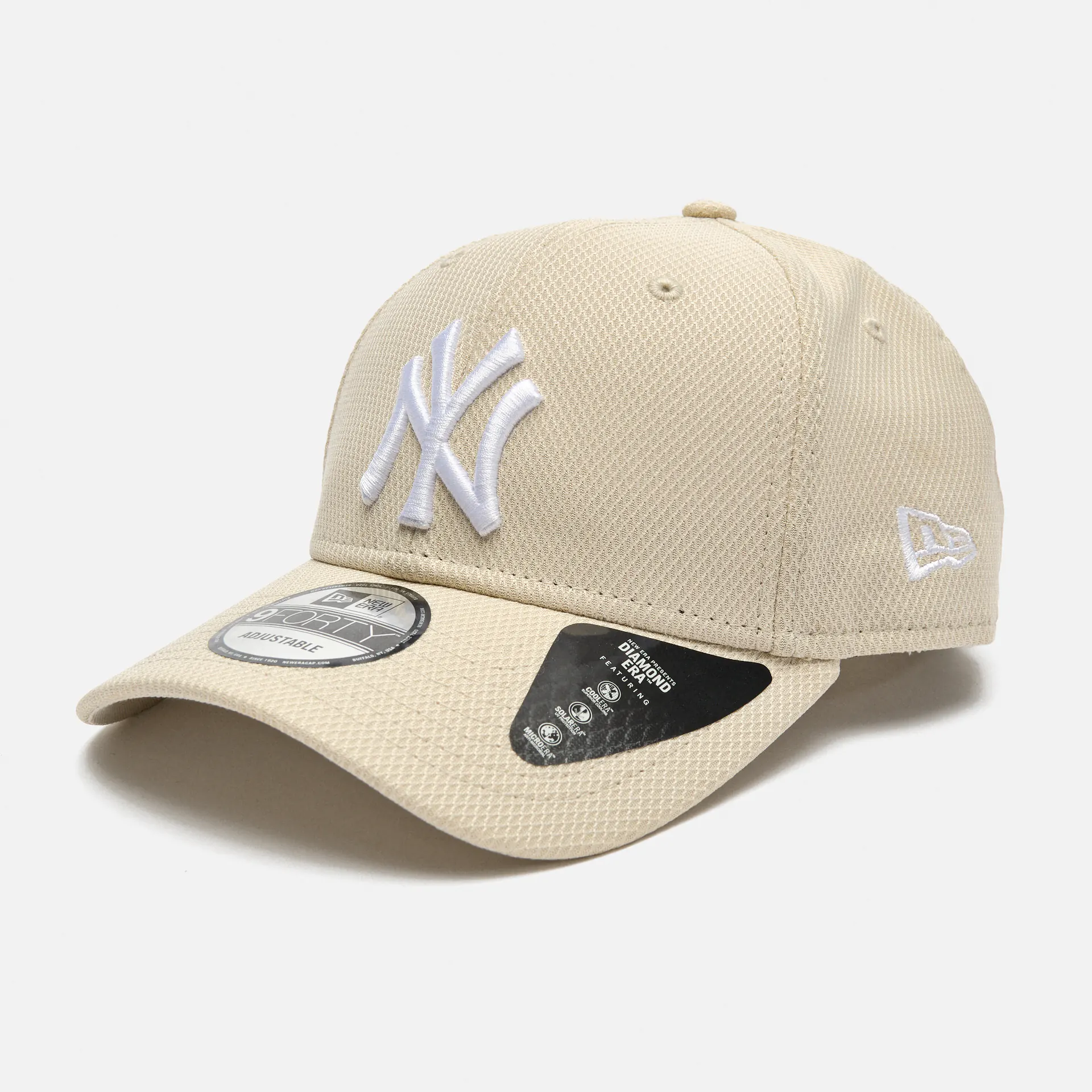 New Era Diamond Era 9Forty NY Yankees Stone White