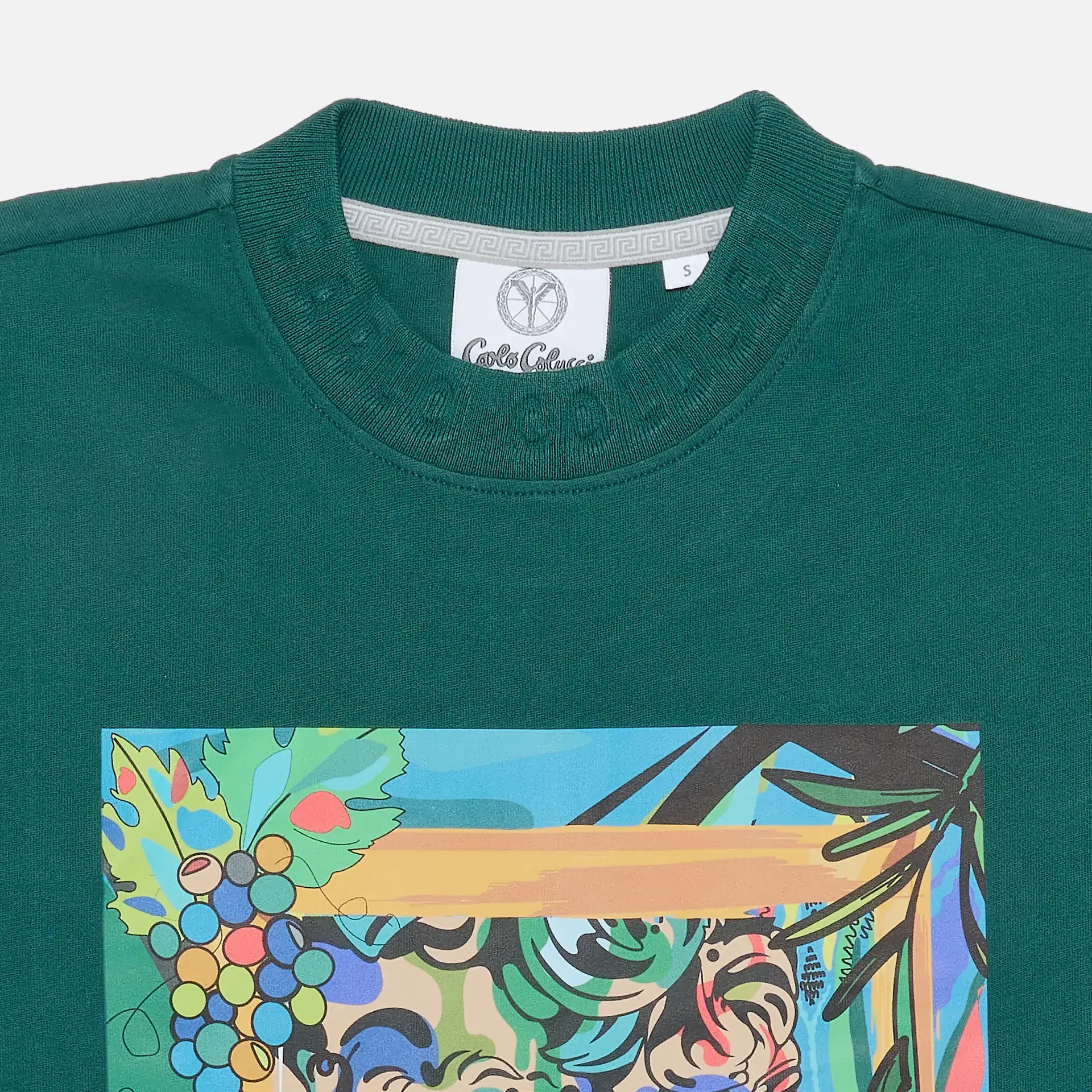 Carlo Colucci Gallery Art Story Oversize T-Shirt Green