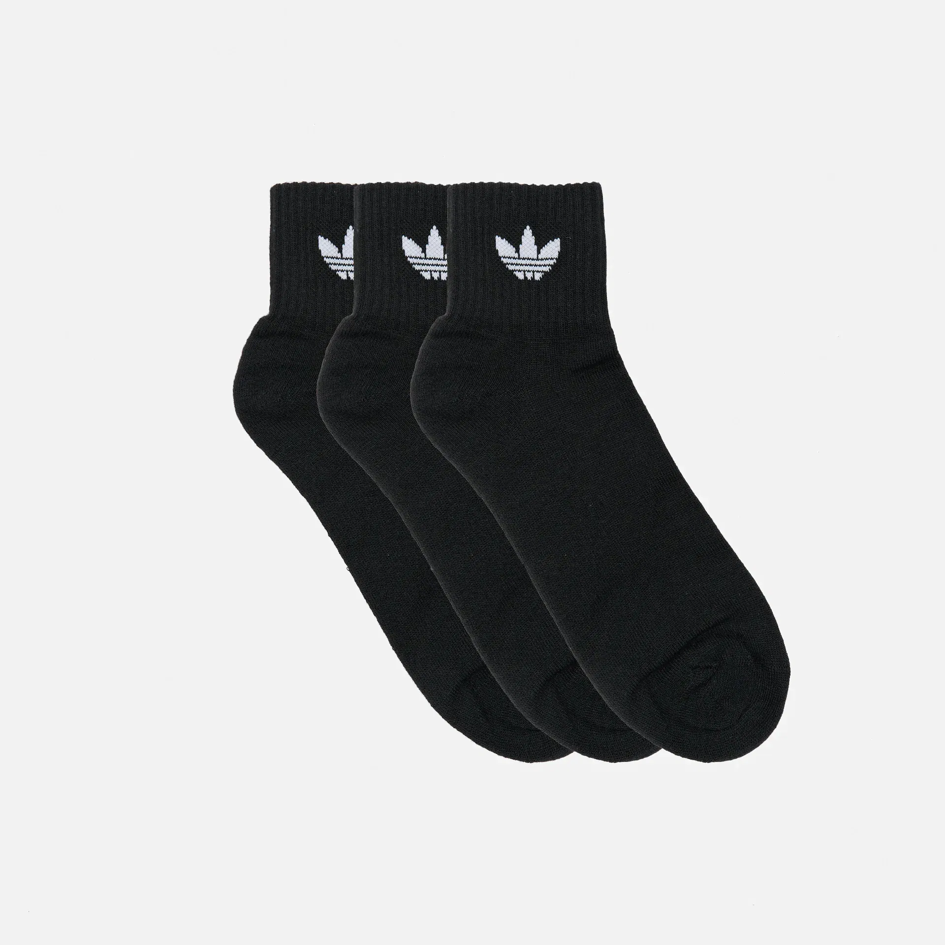 adidas Mid-Cut Crew Socks Black