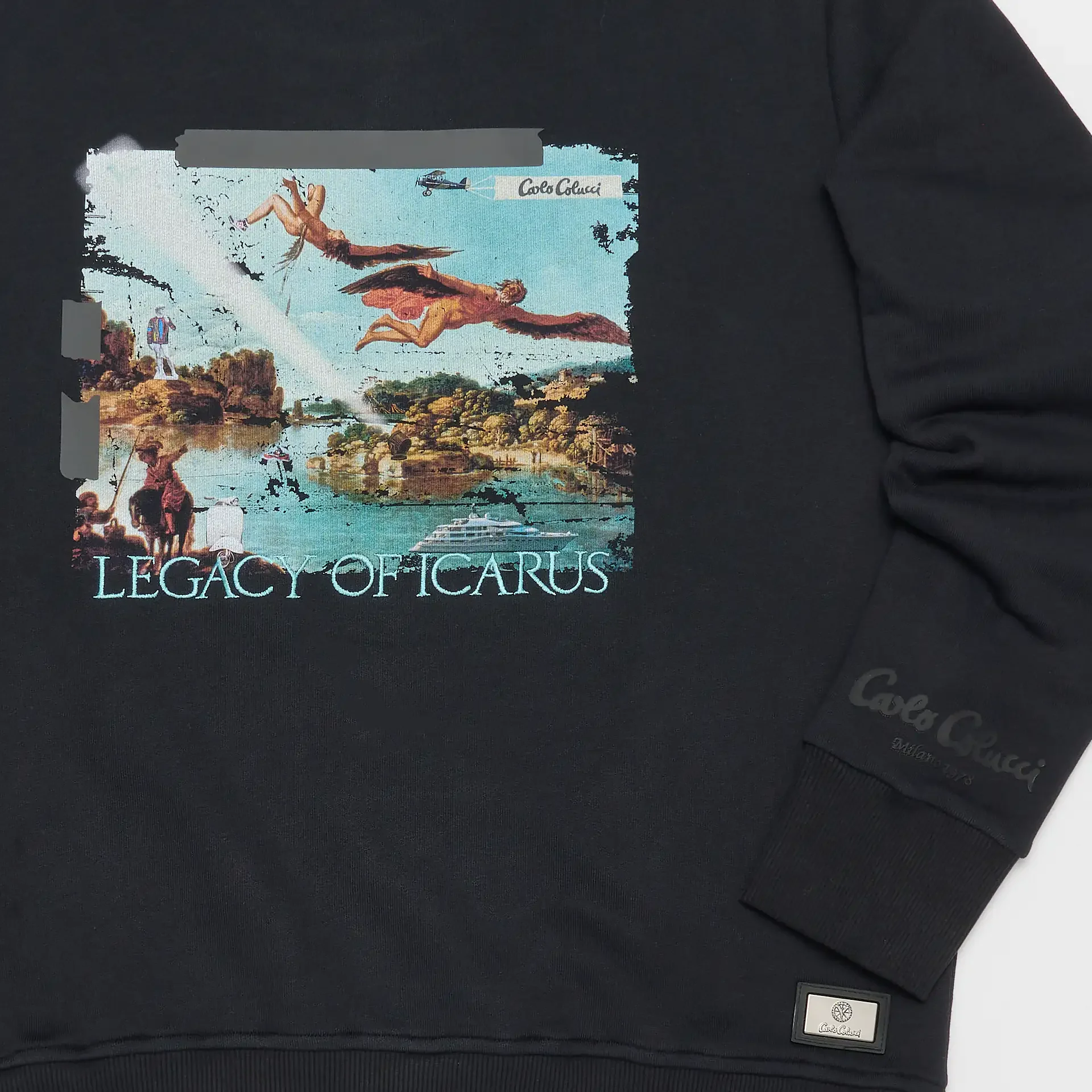 Carlo Colucci Legacy of Icarus Story Sweatshirt Black