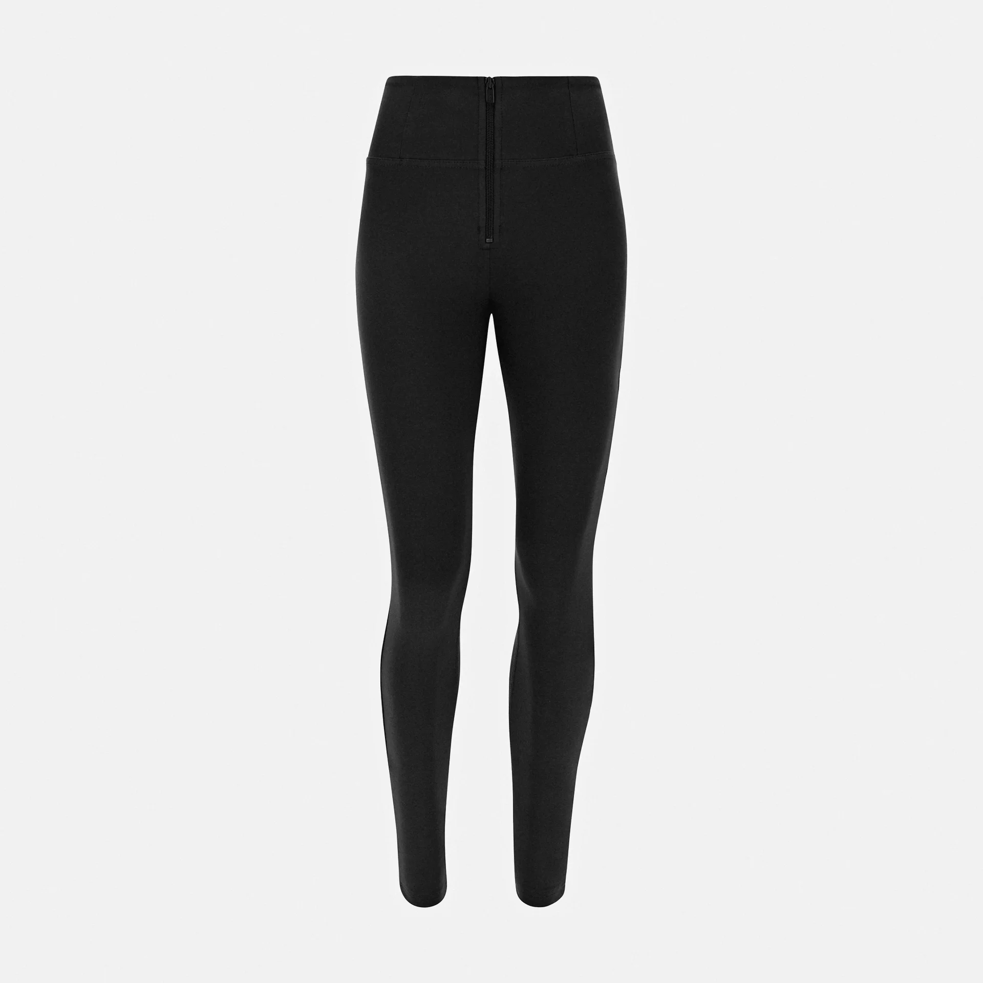 Freddy WR.UP Push Up High Waist Faux Leather Trousers Black