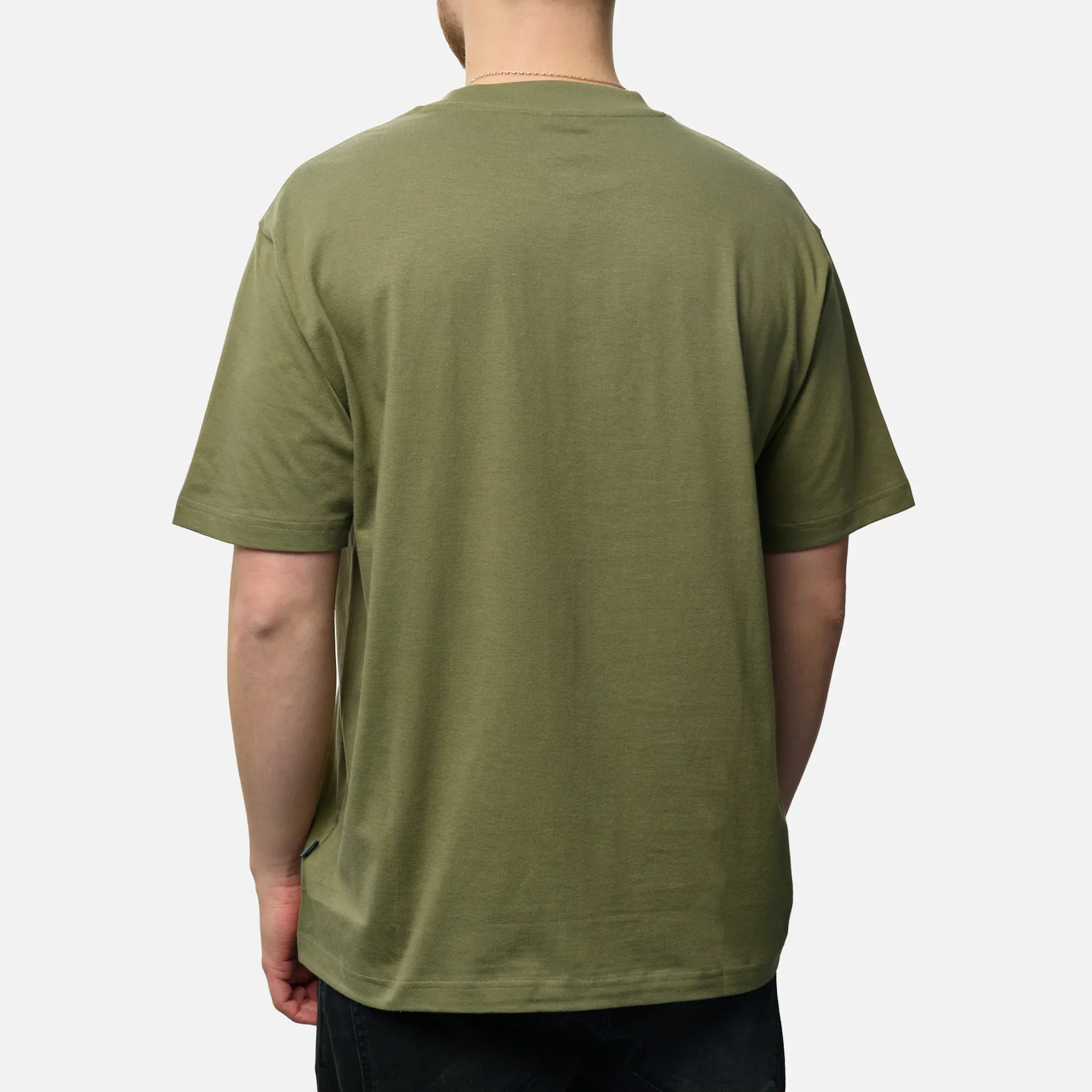 New Balance Relaxed Linear T-Shirt Dark Olive