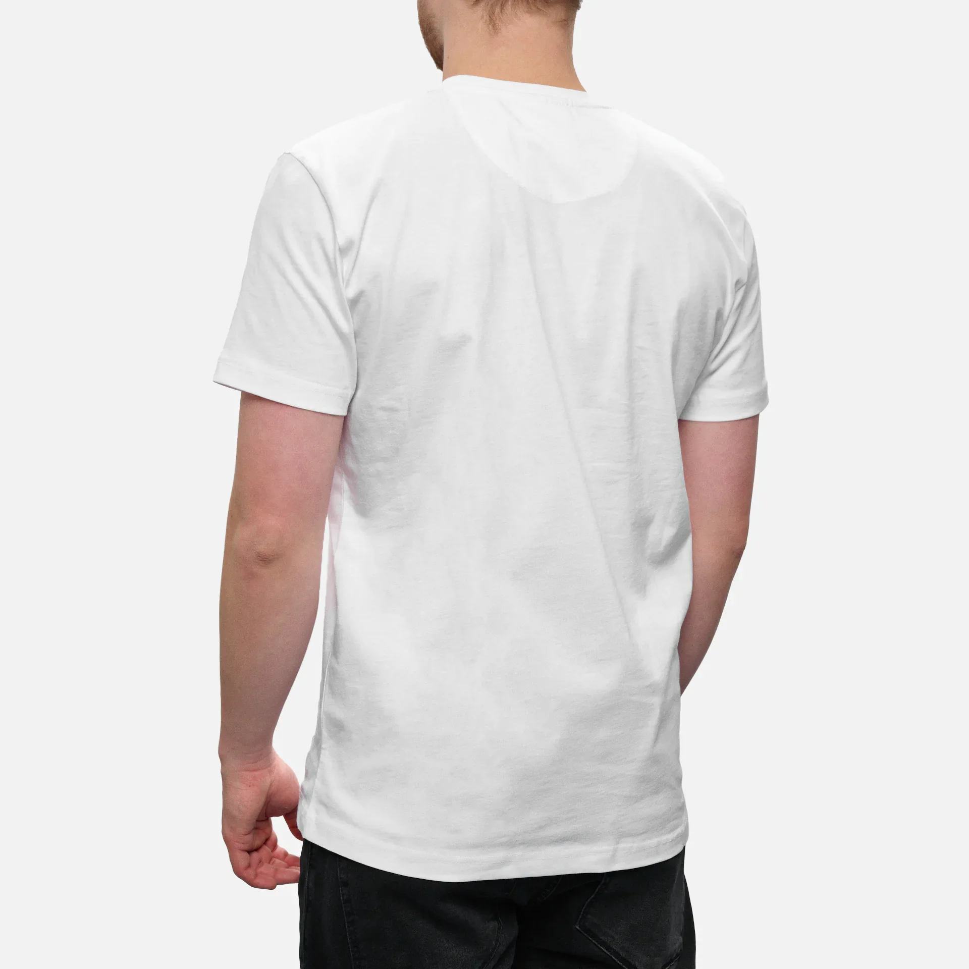 Carlo Colucci Black & White Drop T-Shirt White