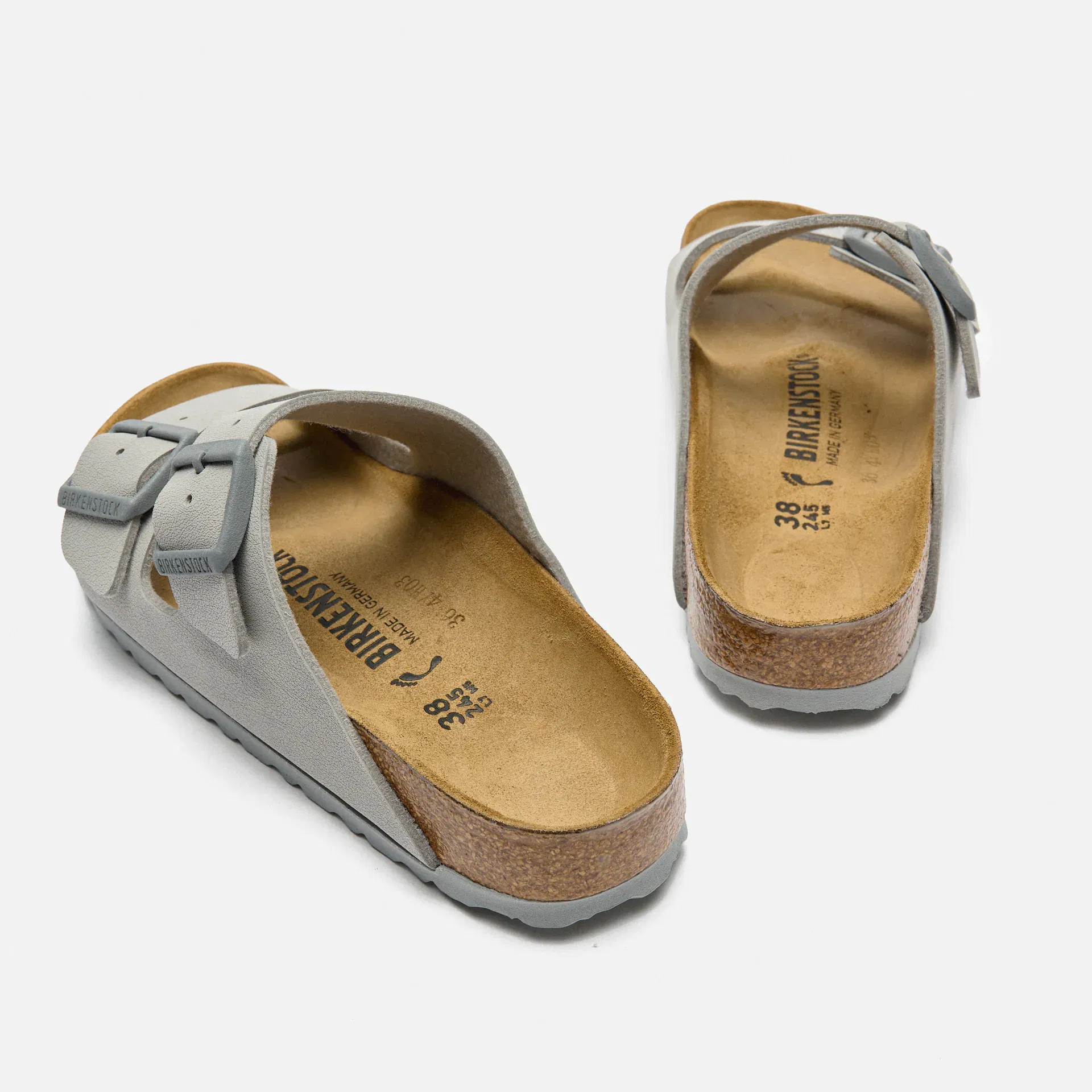 Birkenstock Arizona Narrow Birko-Flor Sandals Stone Coin