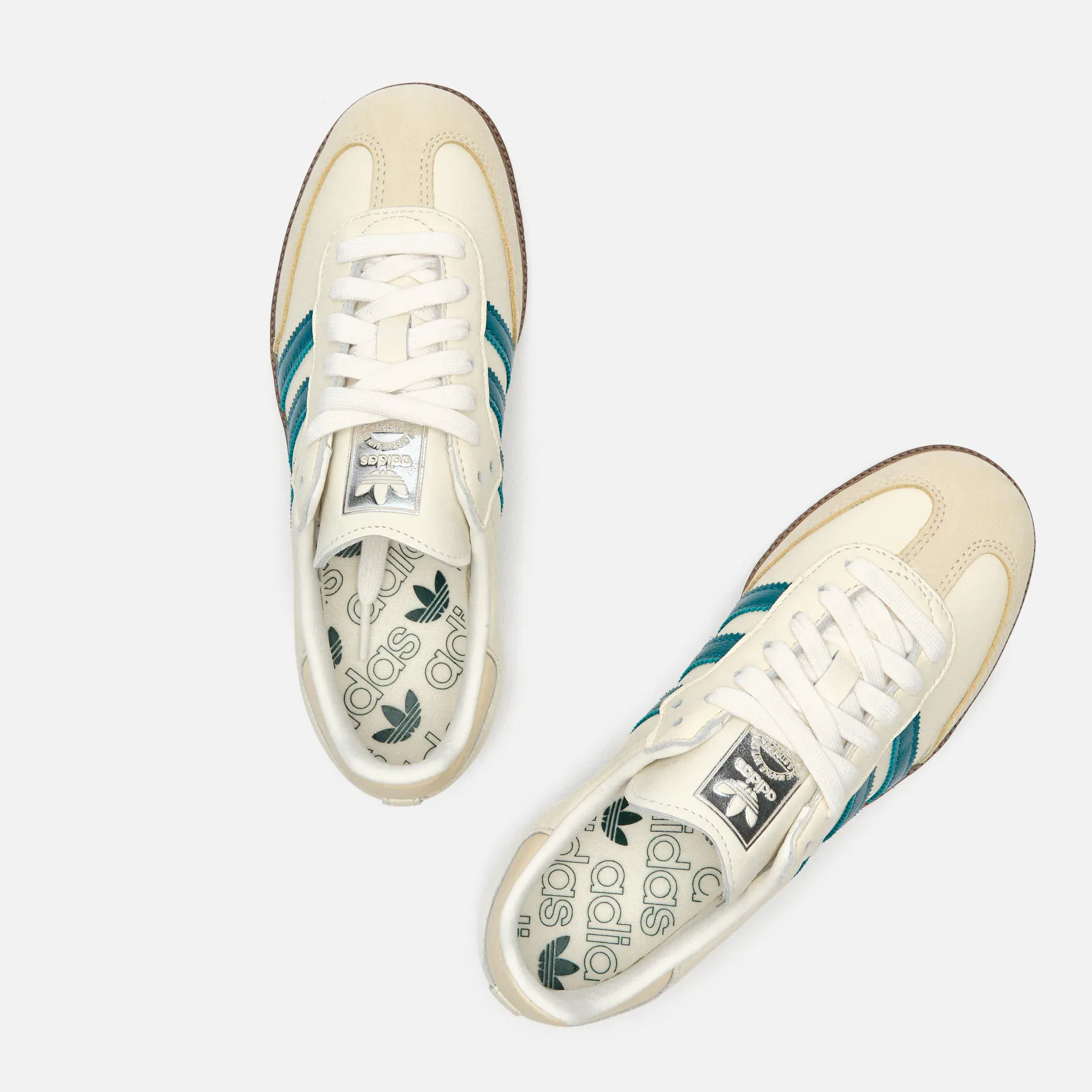 adidas Originals Samba Sneaker OG Cloud White/Legacy Teal/Wonder White