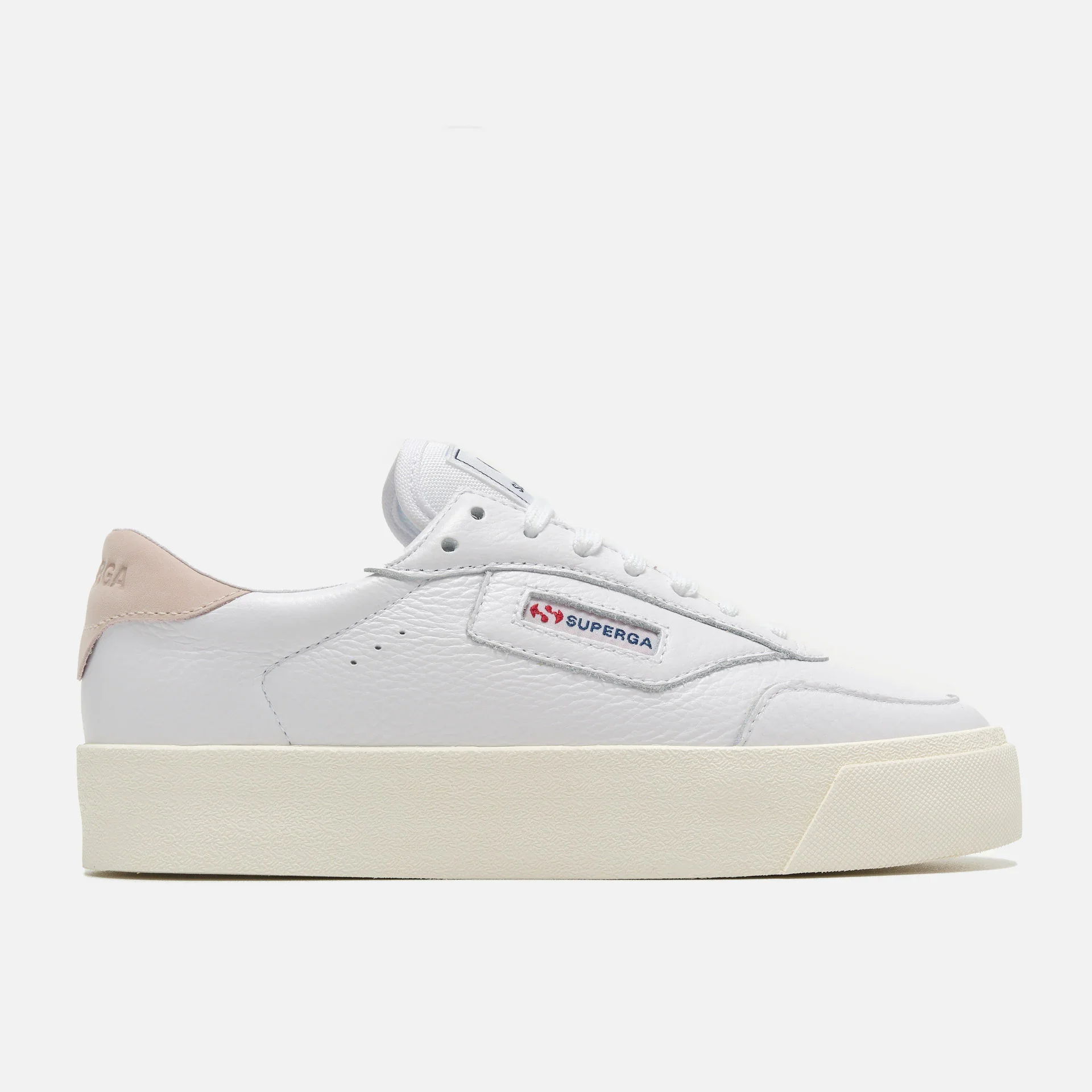 Superga 3843 Clubesse Platform Sneaker White/Violet